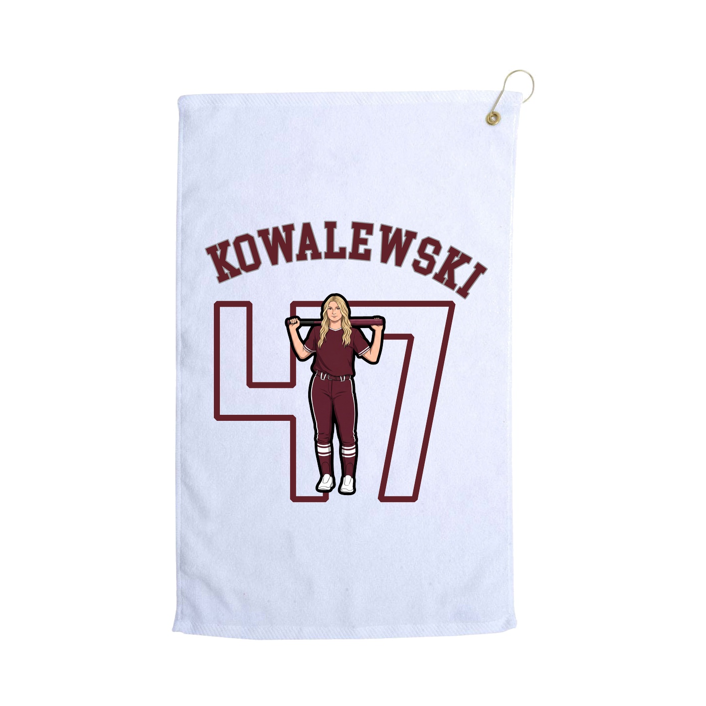 Golf Towel — Shirsey Arch in White