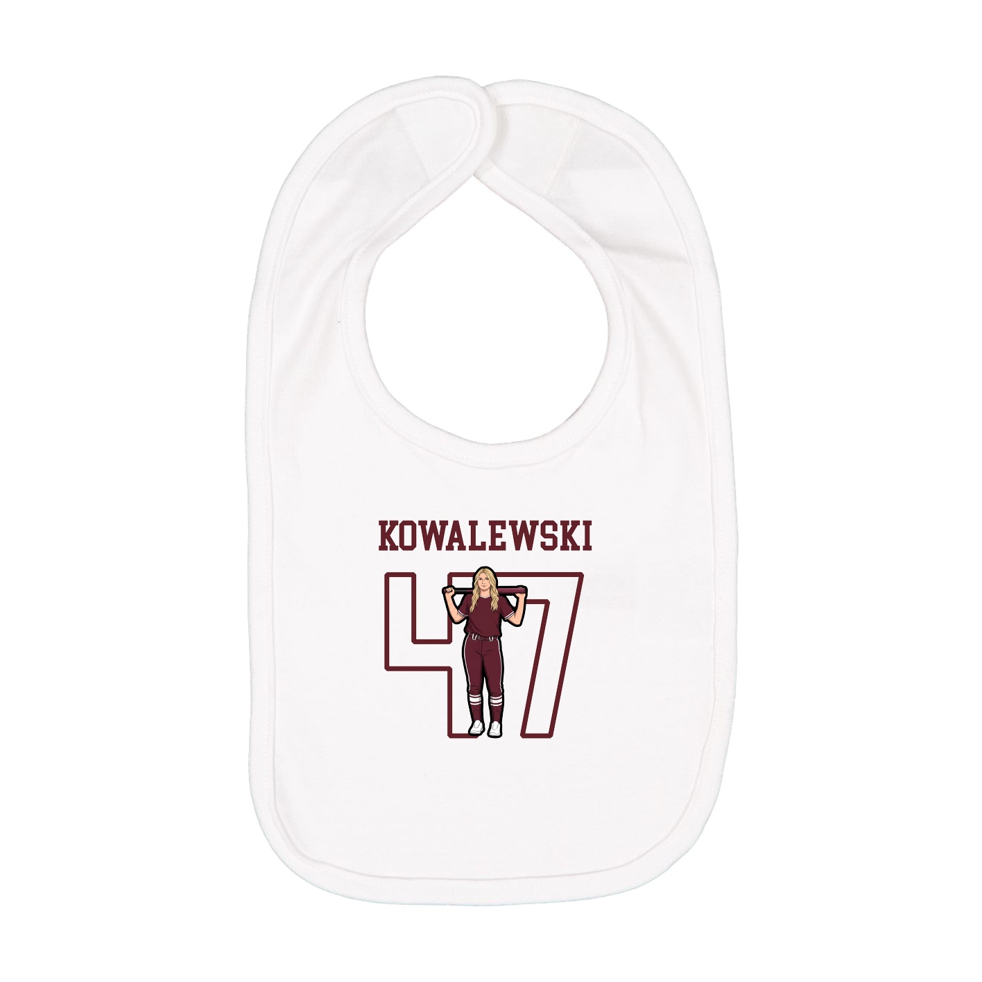 Infant Bib — Shirsey in White