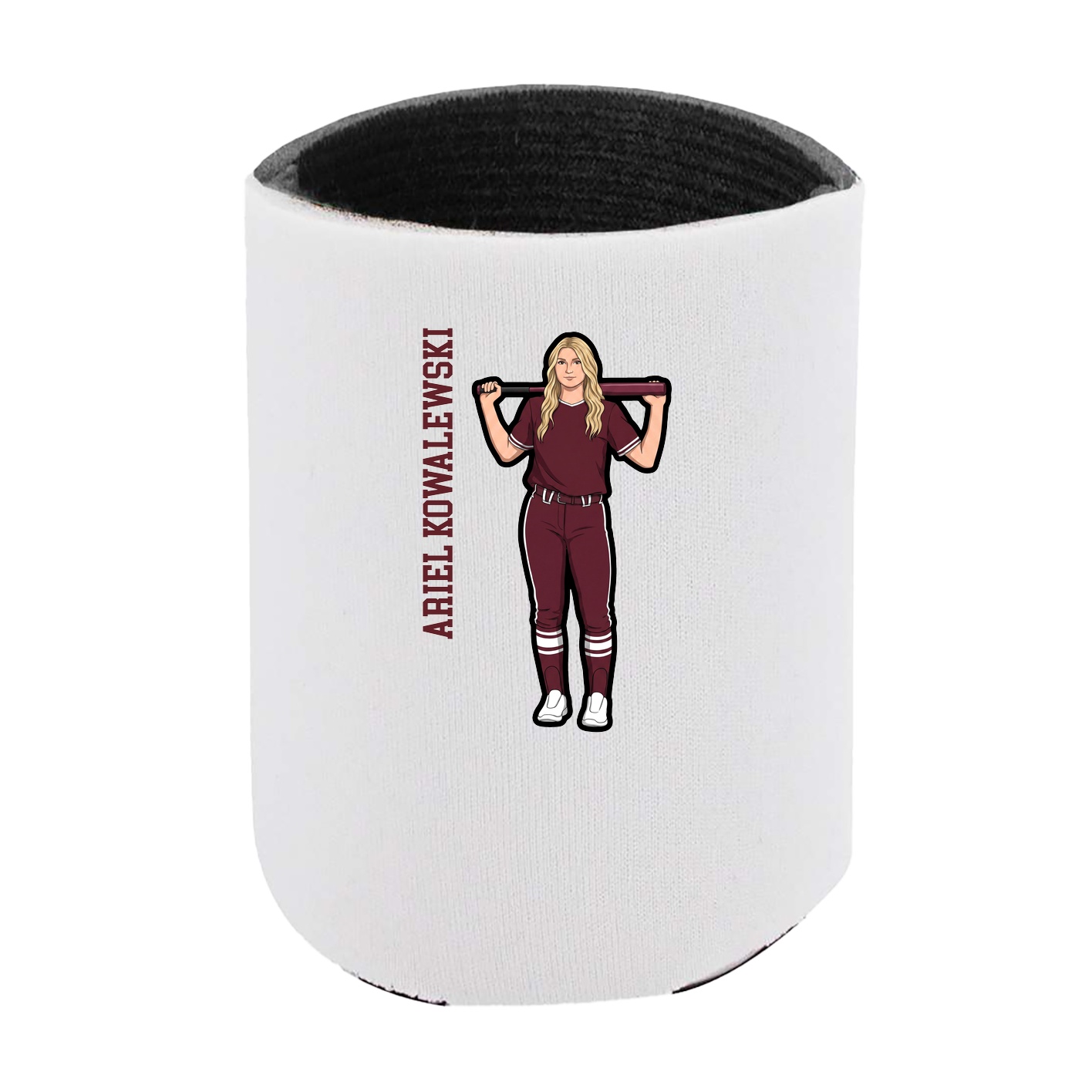 Can Holder — Name Vertical in White