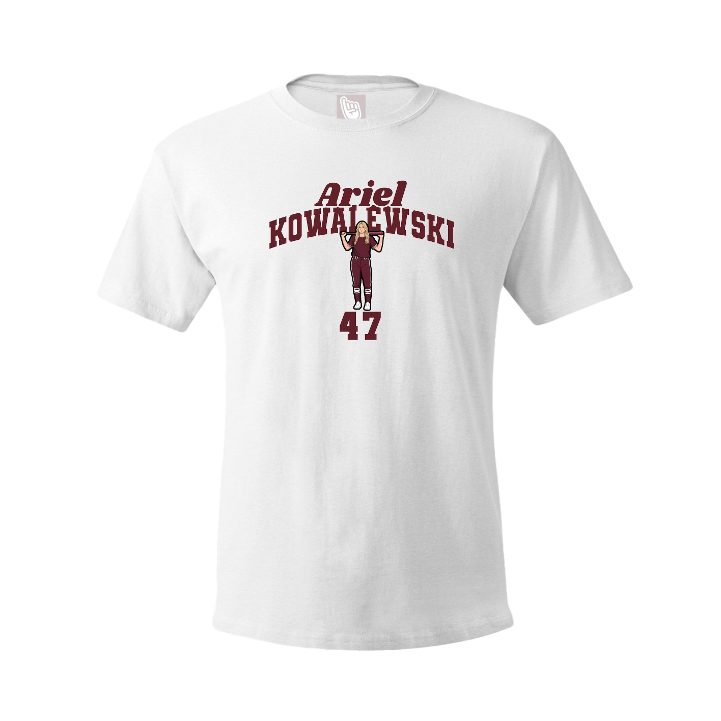 Youth Tee — Signature Arch in White