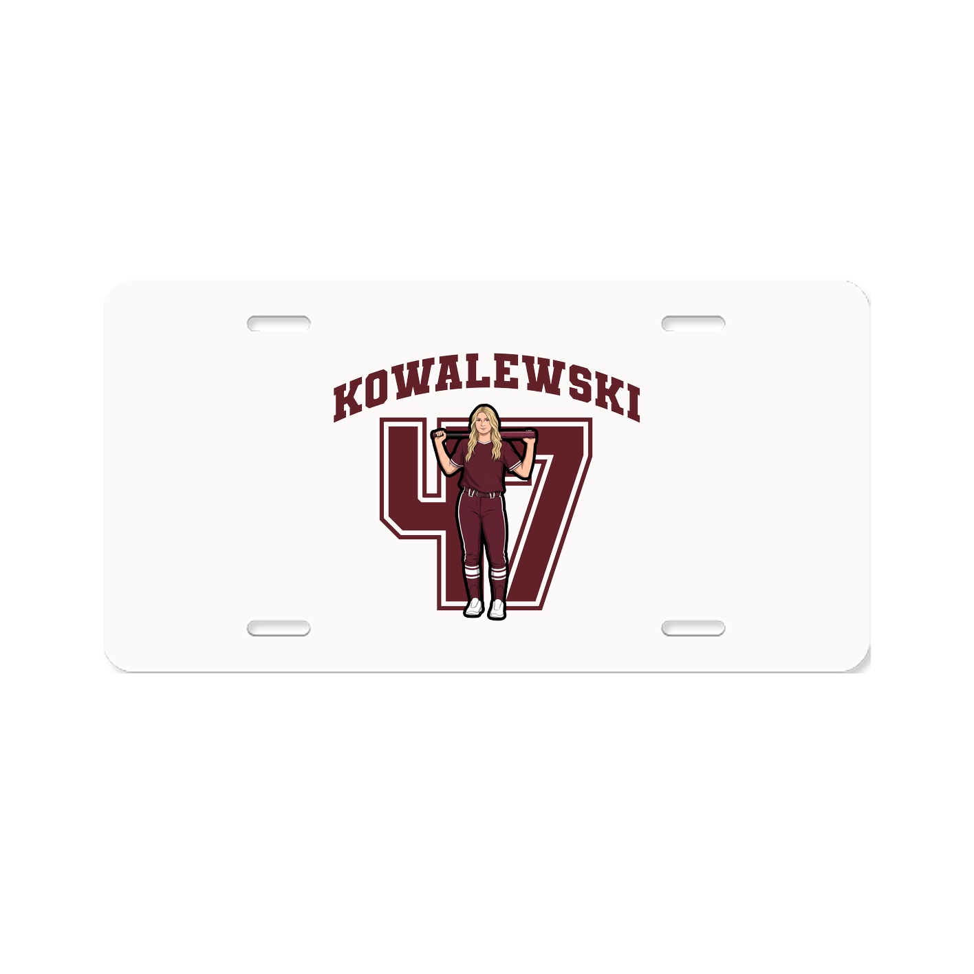License Plate — Number in Classic