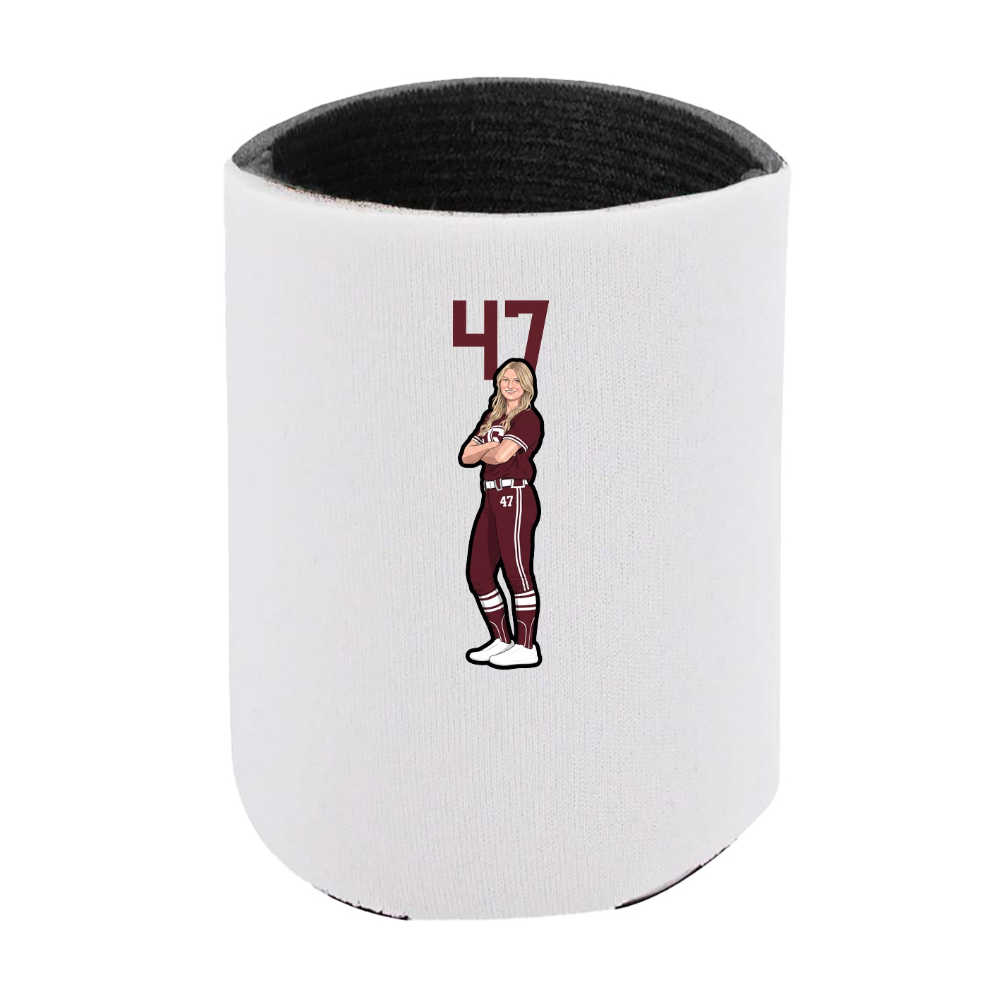 Can Holder — Number Top in White