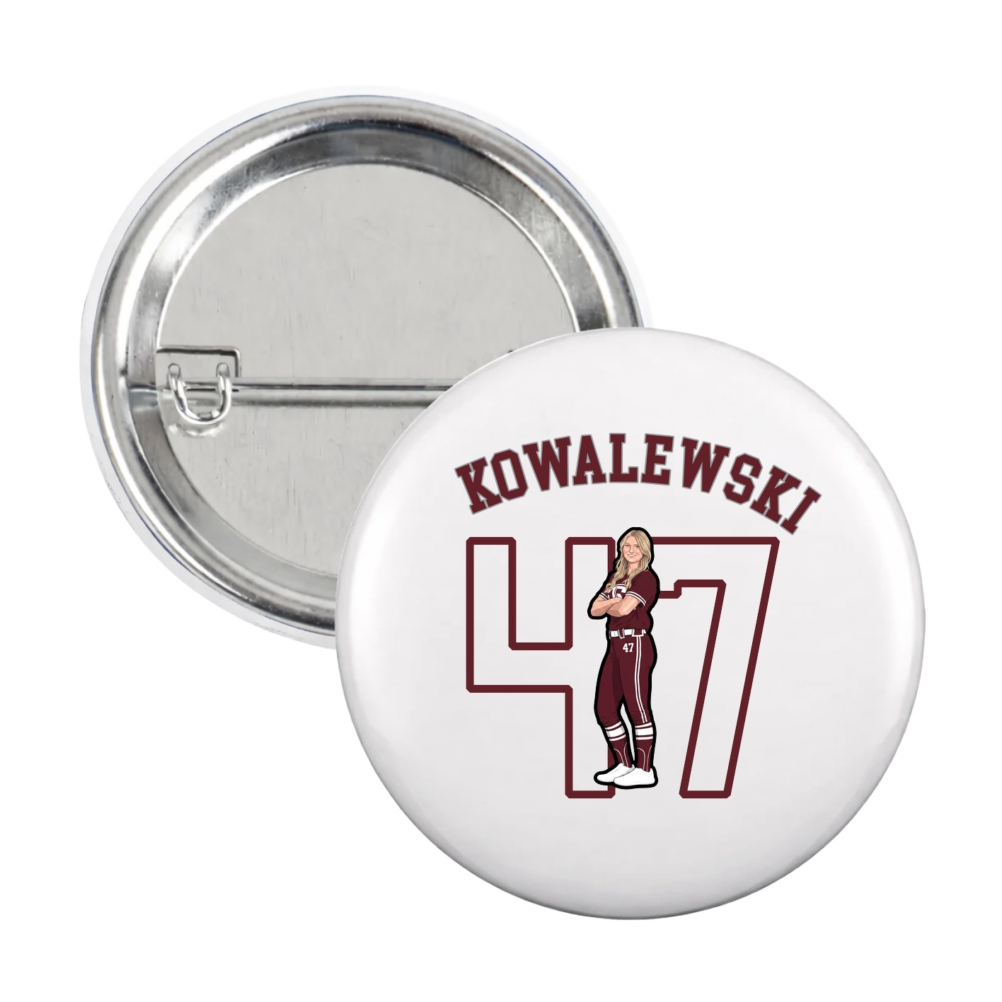 Game Day Button — Shirsey Arch in White