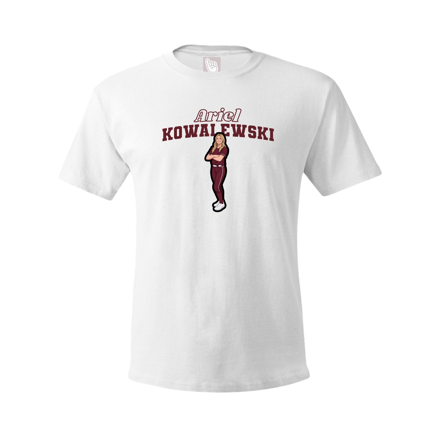 Tee — Name Arch in White