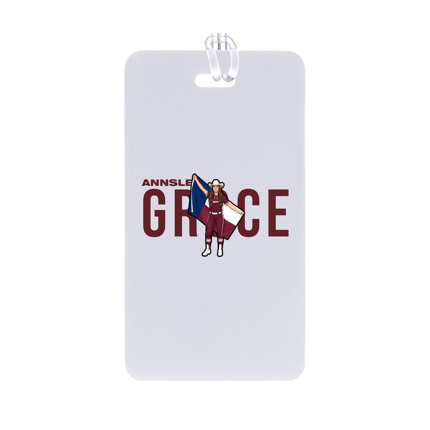 Bag Tag — Player Name in Classic