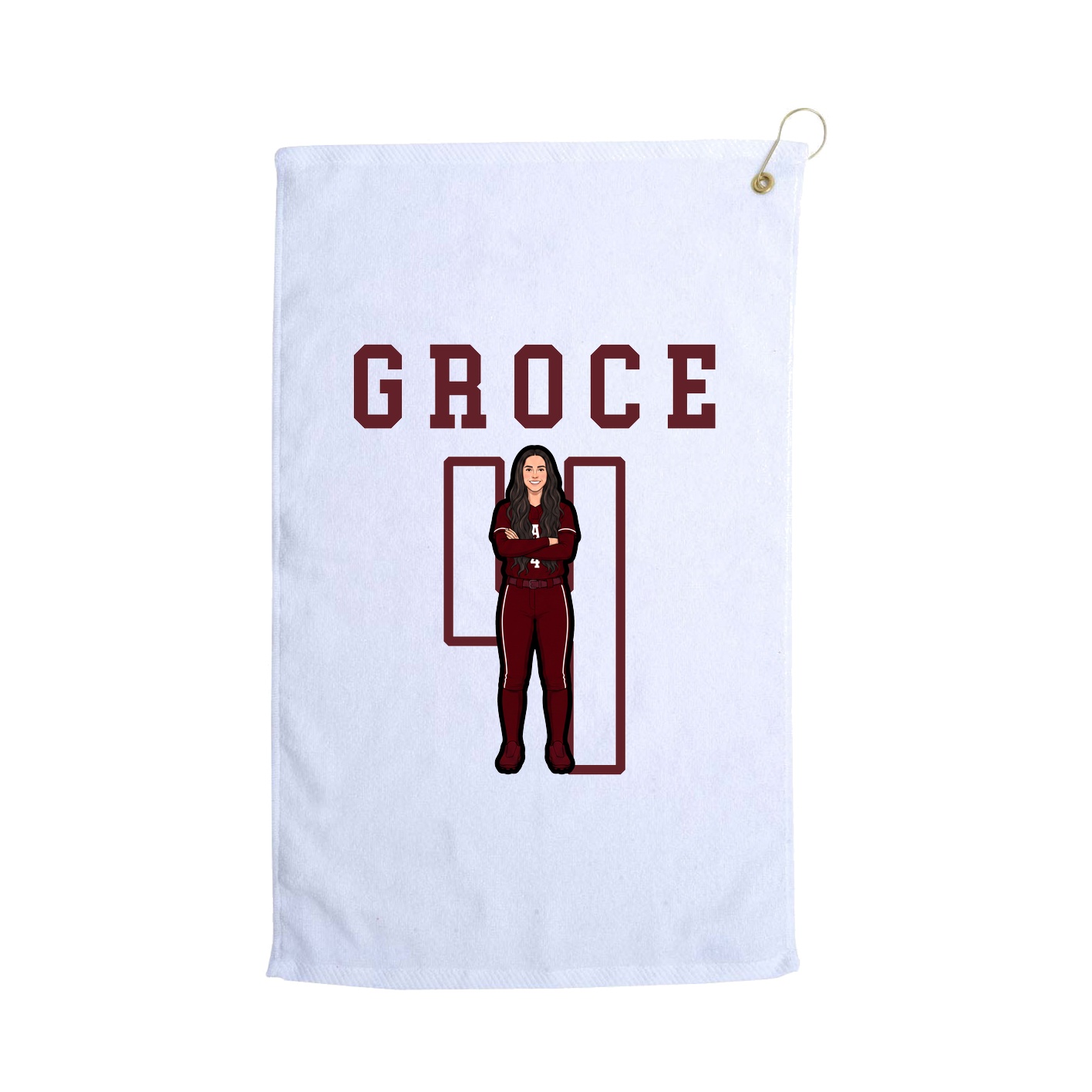 Golf Towel — Shirsey in White