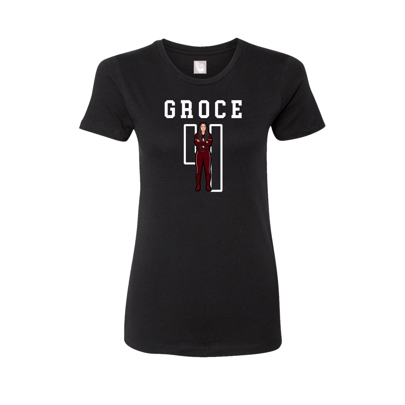 Fitted Women's Tee — Shirsey in Black