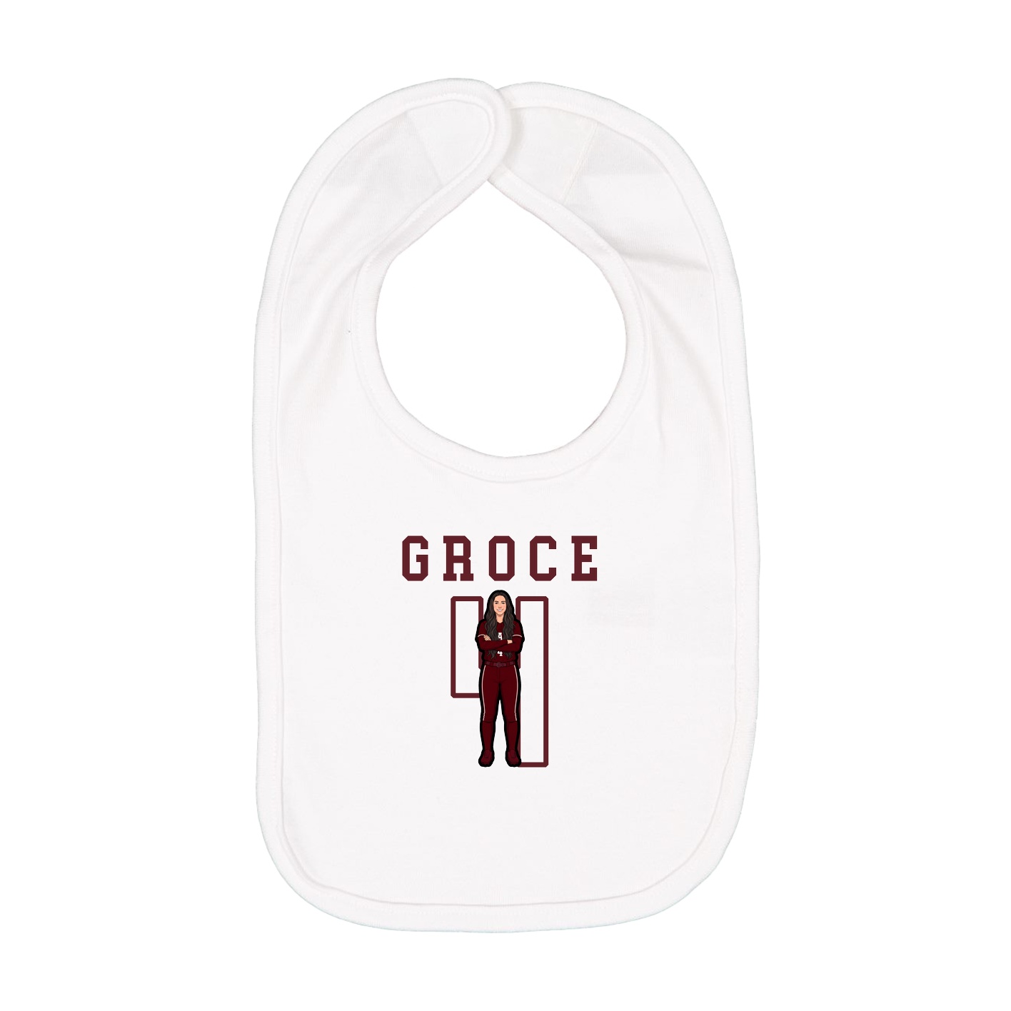 Infant Bib — Shirsey in White
