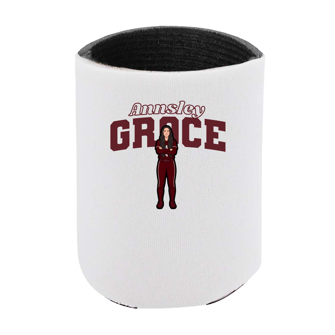 Can Holder — Name Arch in White