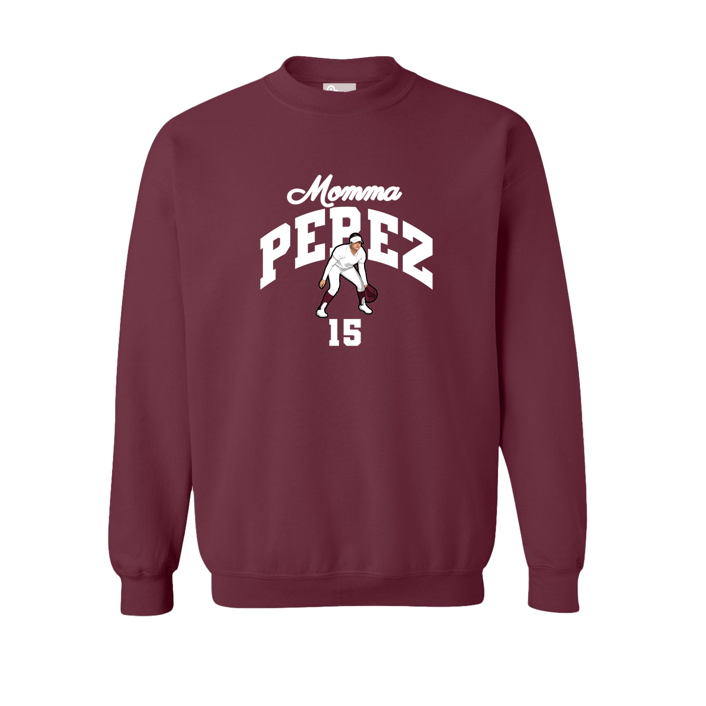 Fleece Crew — Mothers Day Arch in Maroon