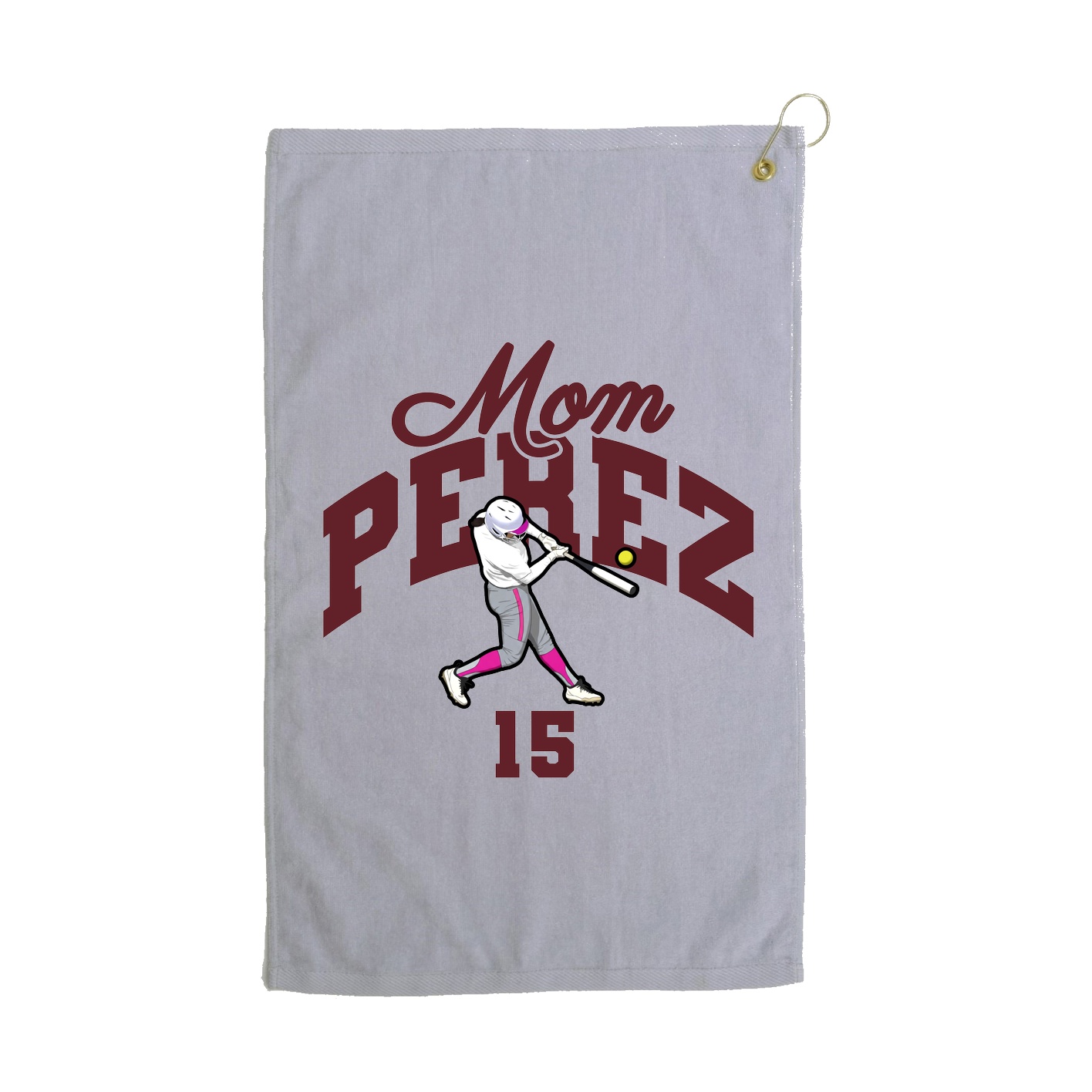 Golf Towel — Mothers Day Arch in Grey
