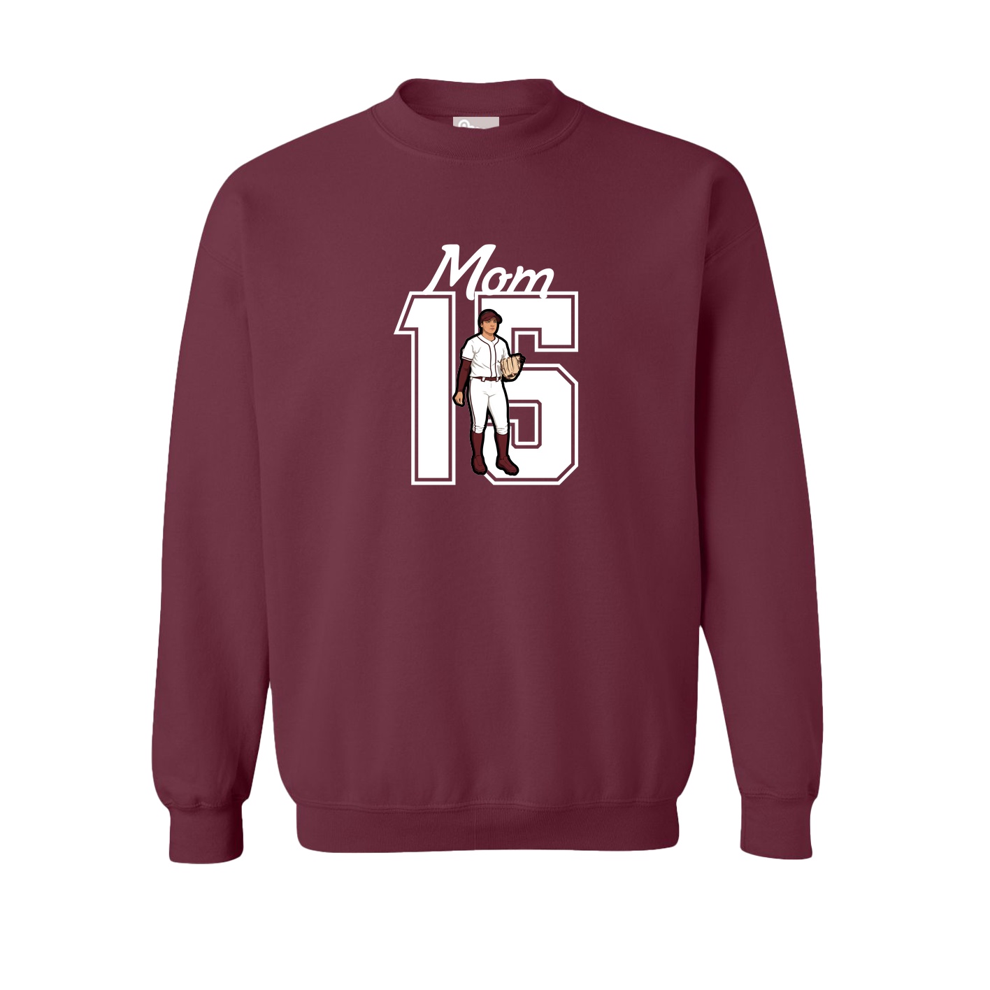 Fleece Crew — Mothers Day Shirsey in Maroon