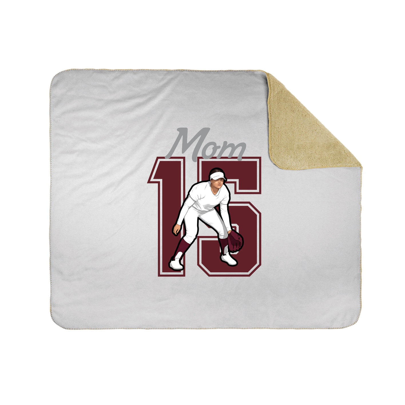 Throw Blanket — Mothers Day Shirsey in White
