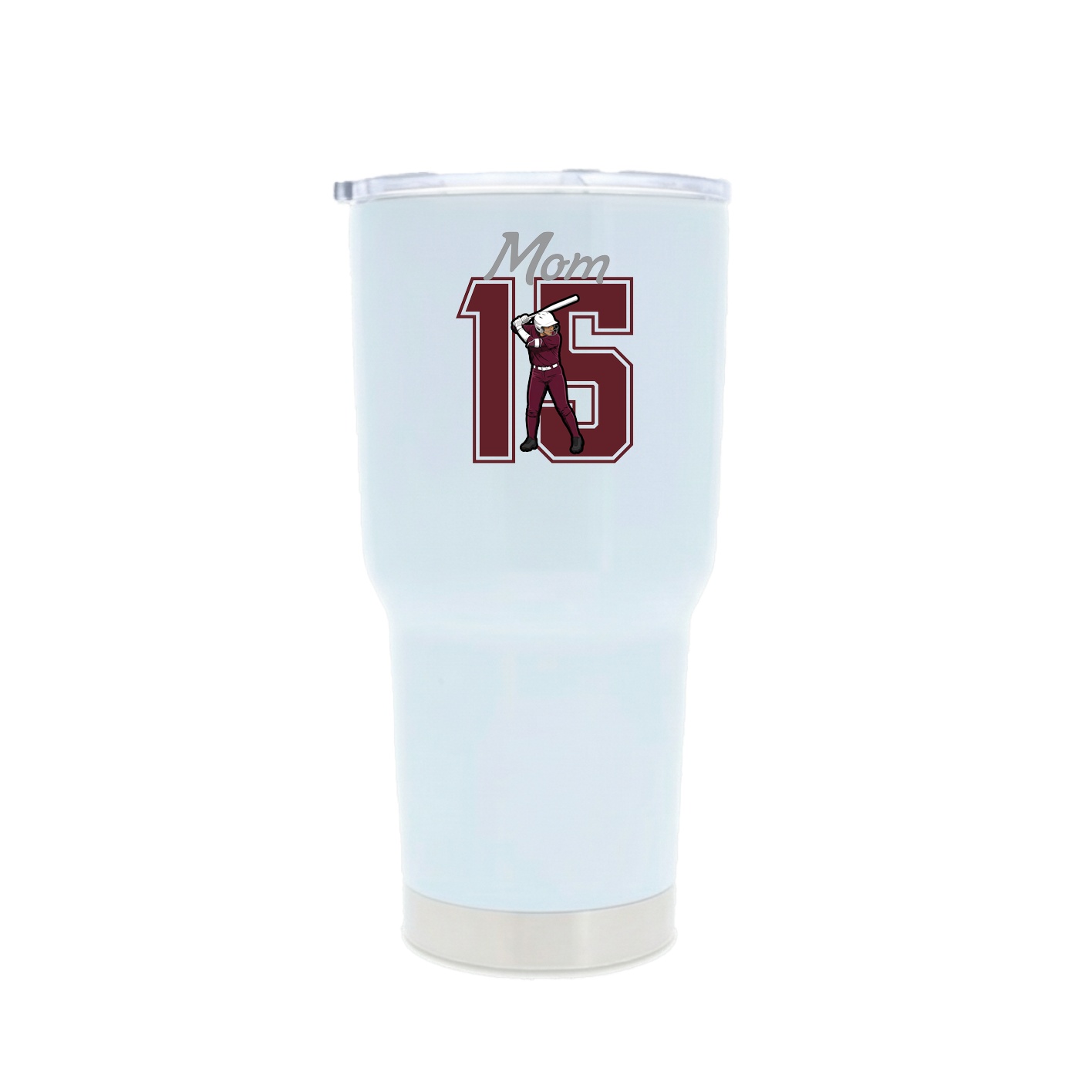 30oz Stainless Steel Tumbler — Mothers Day Shirsey in White