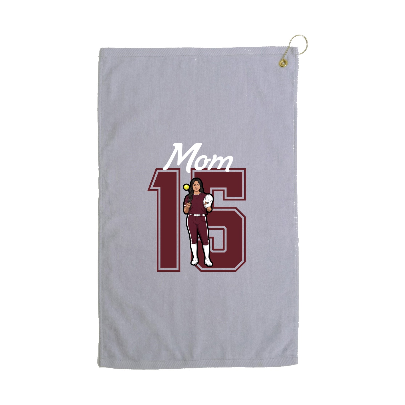 Golf Towel — Mothers Day Shirsey in Grey