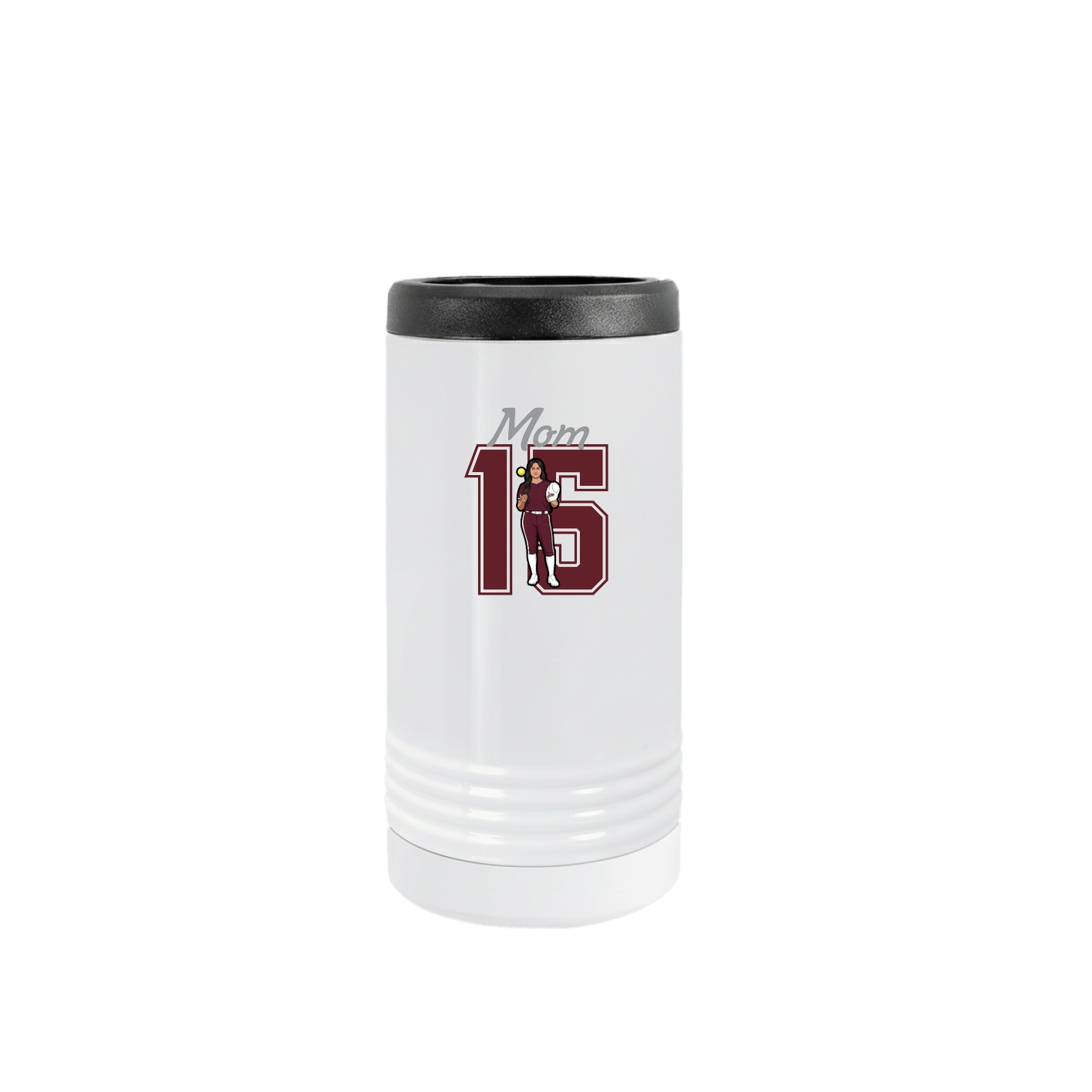 Slim Beverage Holder — Mothers Day Shirsey in White