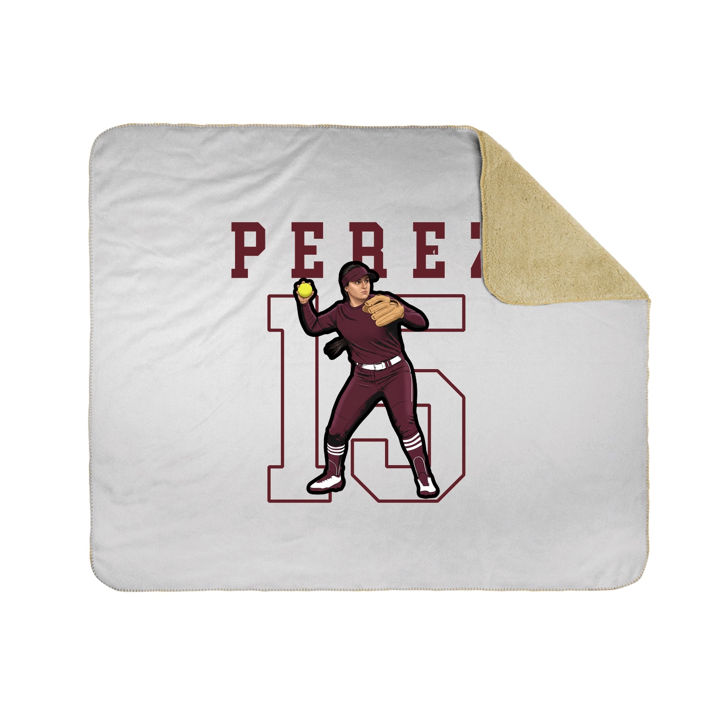 Throw Blanket — Shirsey in White