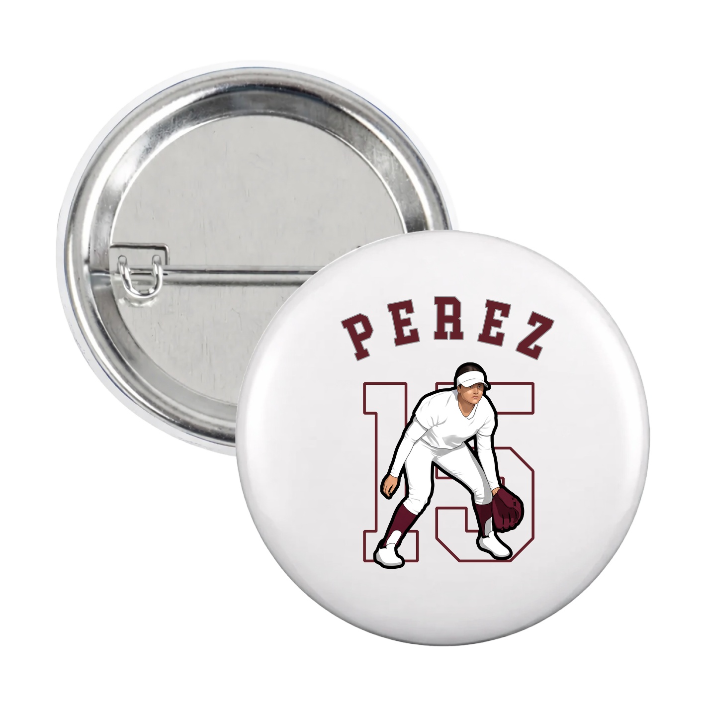 Game Day Button — Shirsey Arch in White