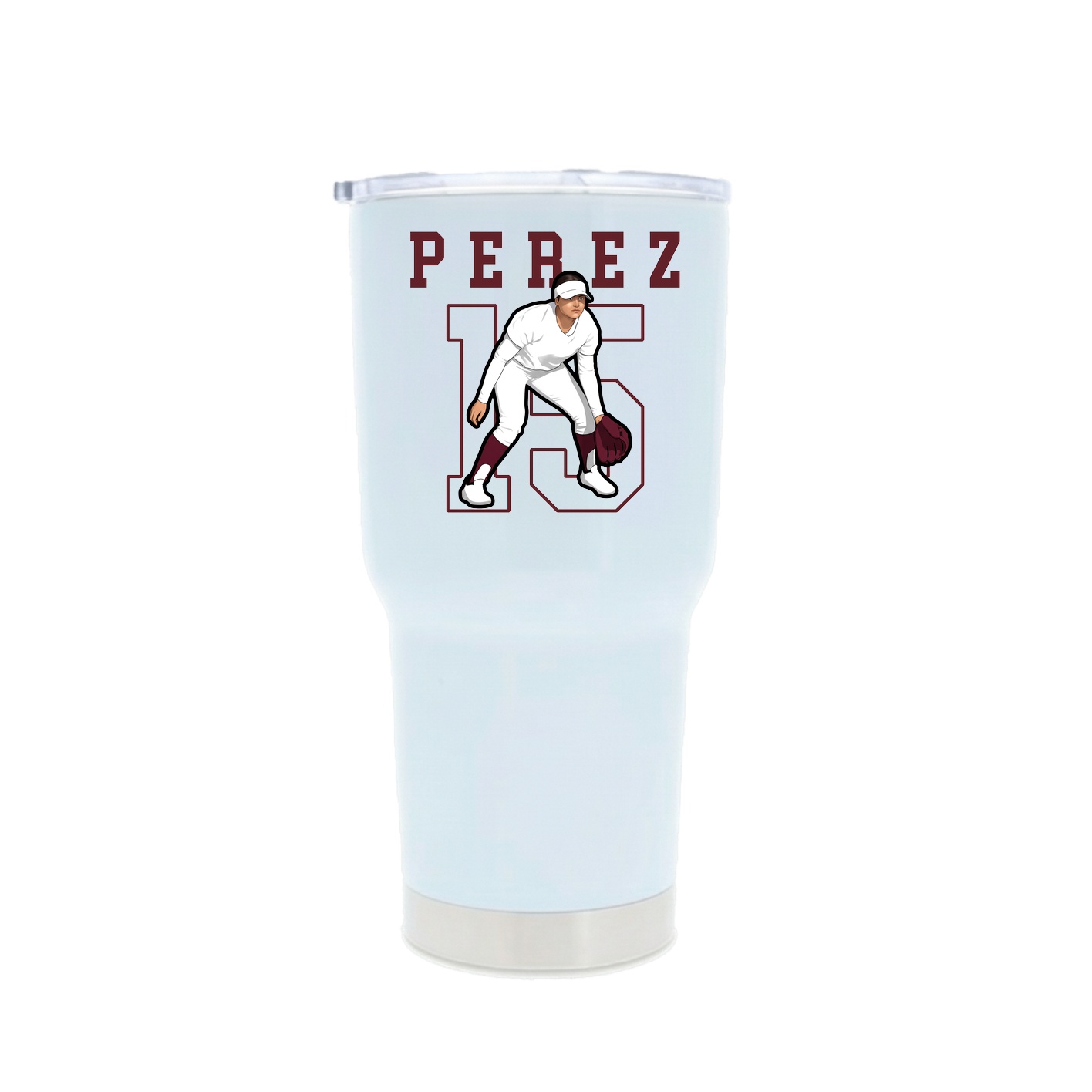 30oz Stainless Steel Tumbler — Shirsey in White