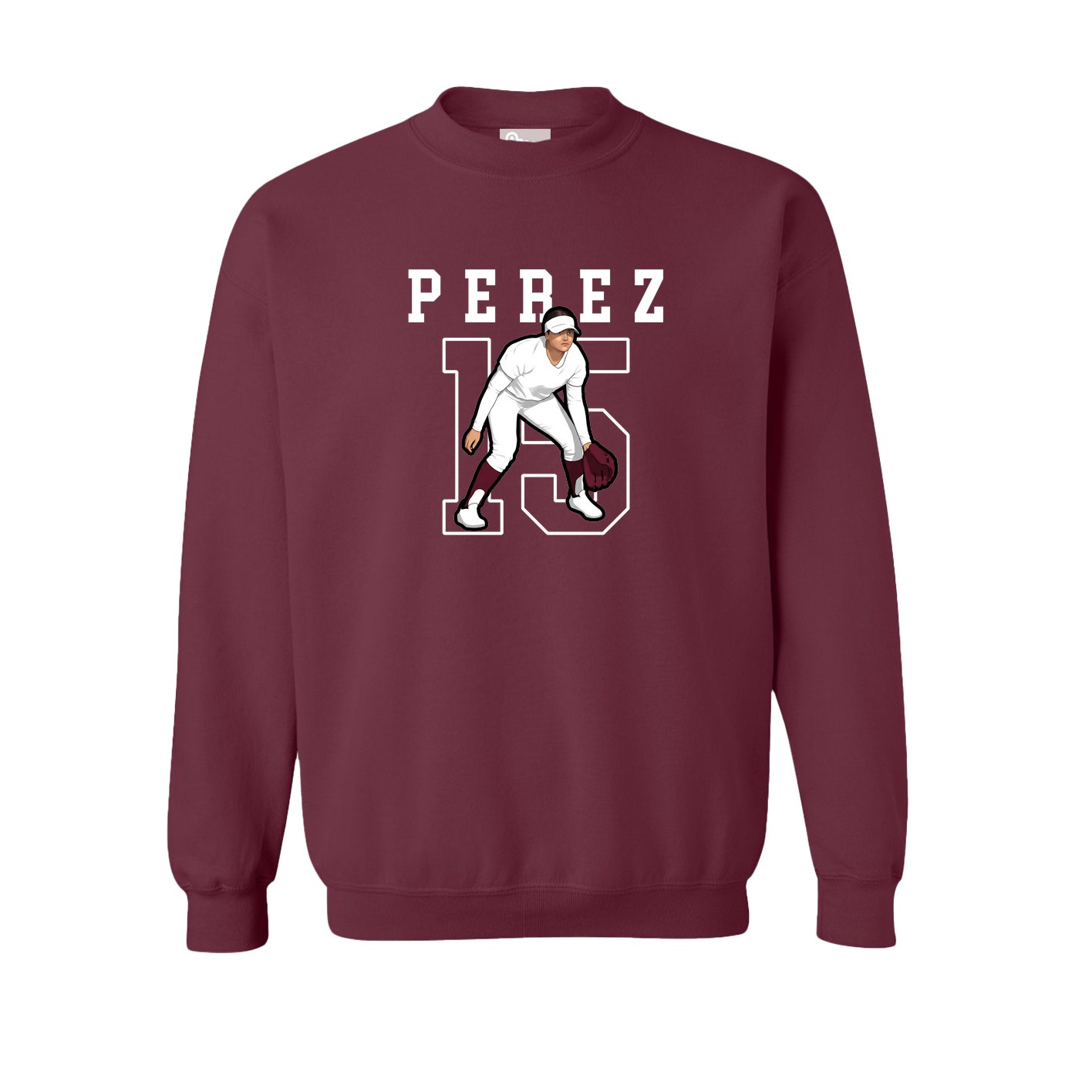Fleece Crew — Shirsey in Maroon