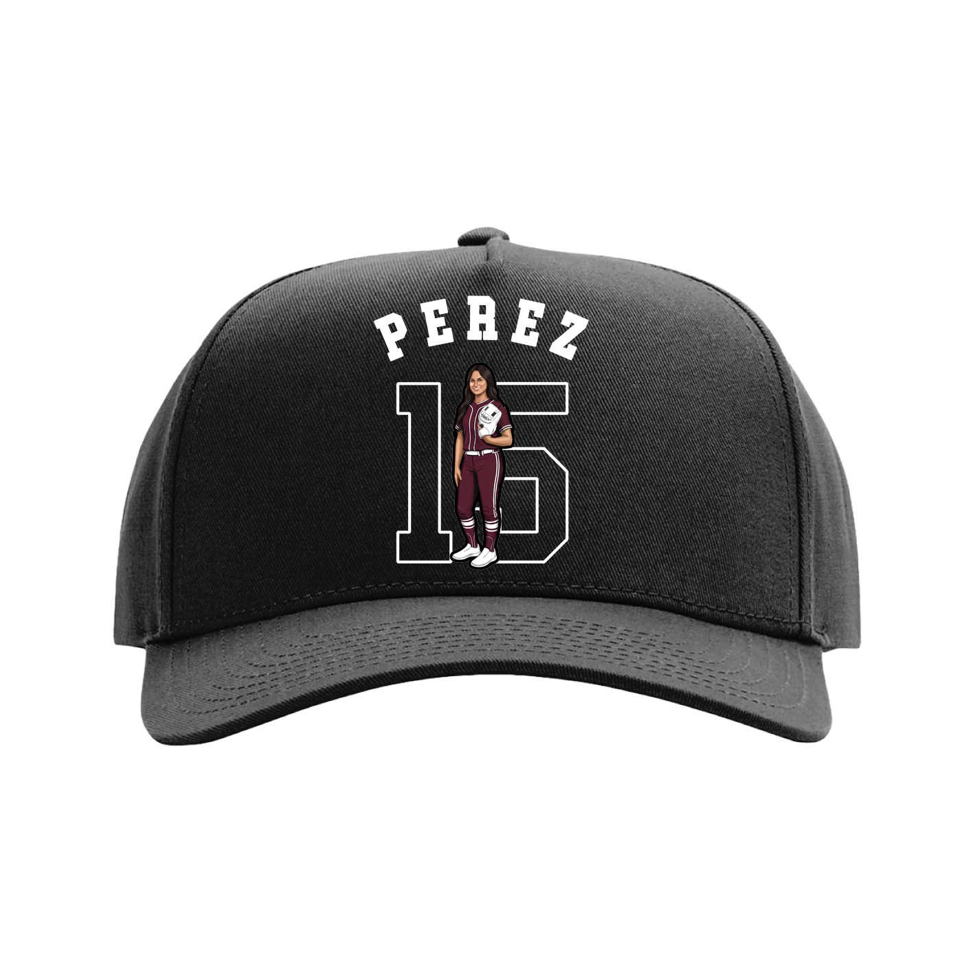 Full Fabric Five-Panel Champ Cap