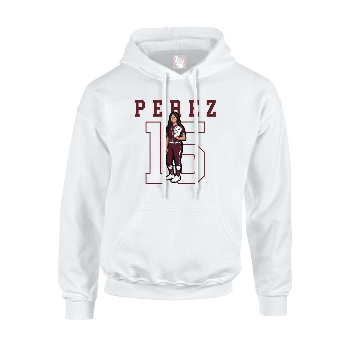 Hoodie — Shirsey in White