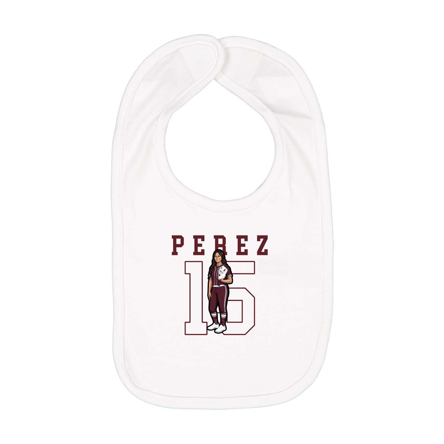 Infant Bib — Shirsey in White