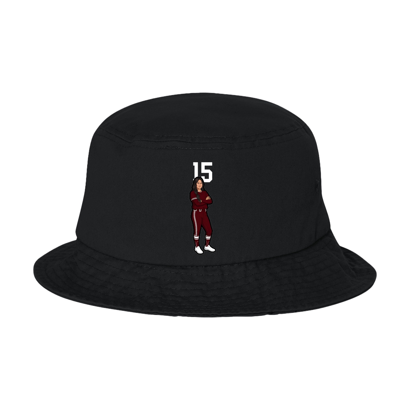 Bucket Cap — Number Top in Black