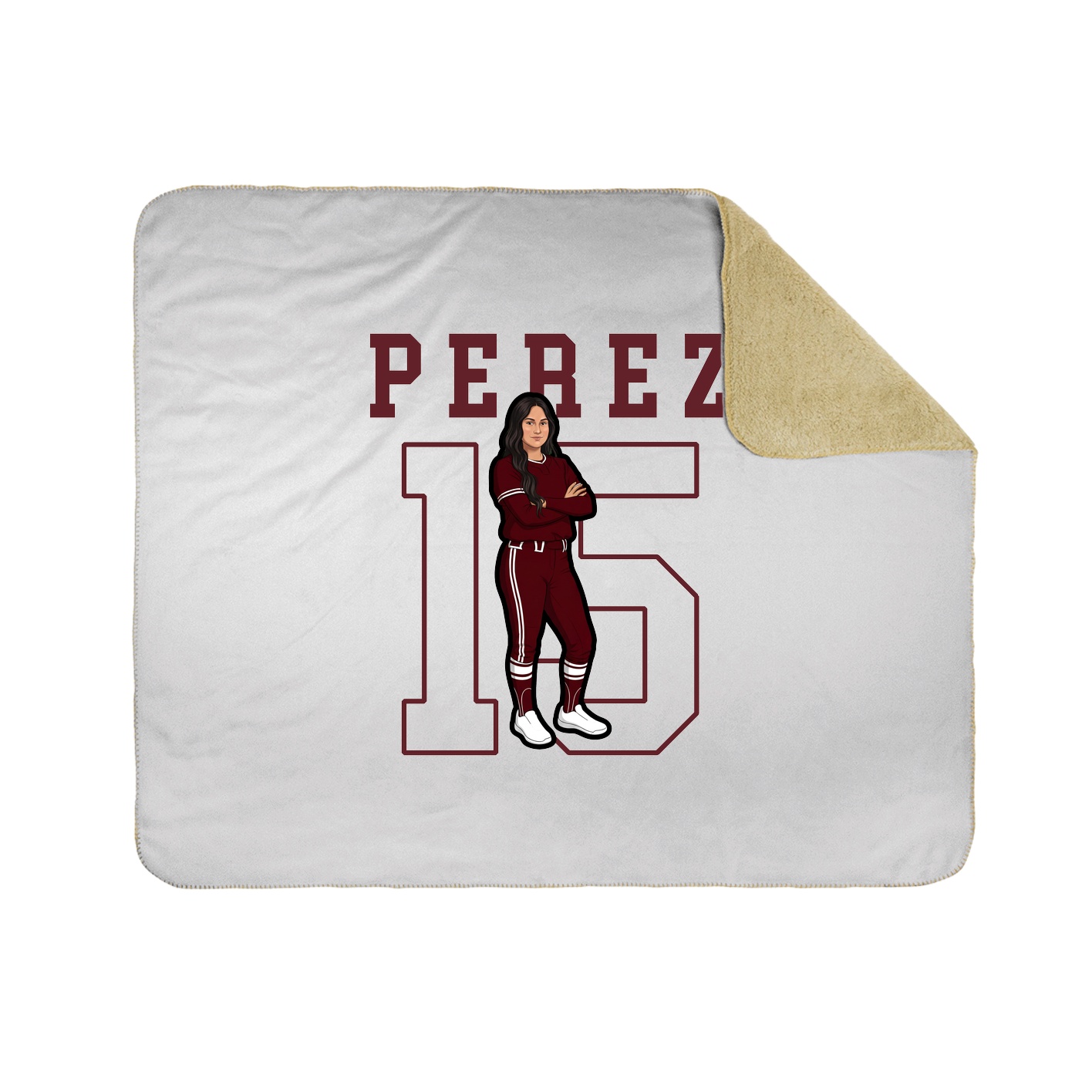 Throw Blanket — Shirsey in White
