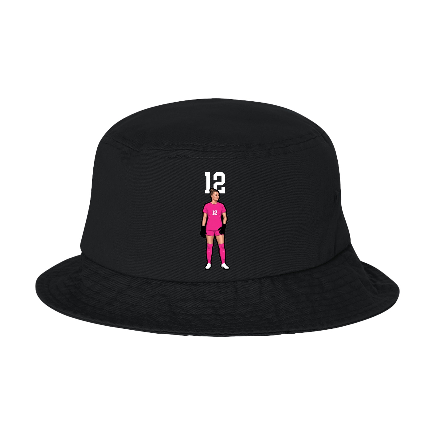 Bucket Cap — Number Top in Black