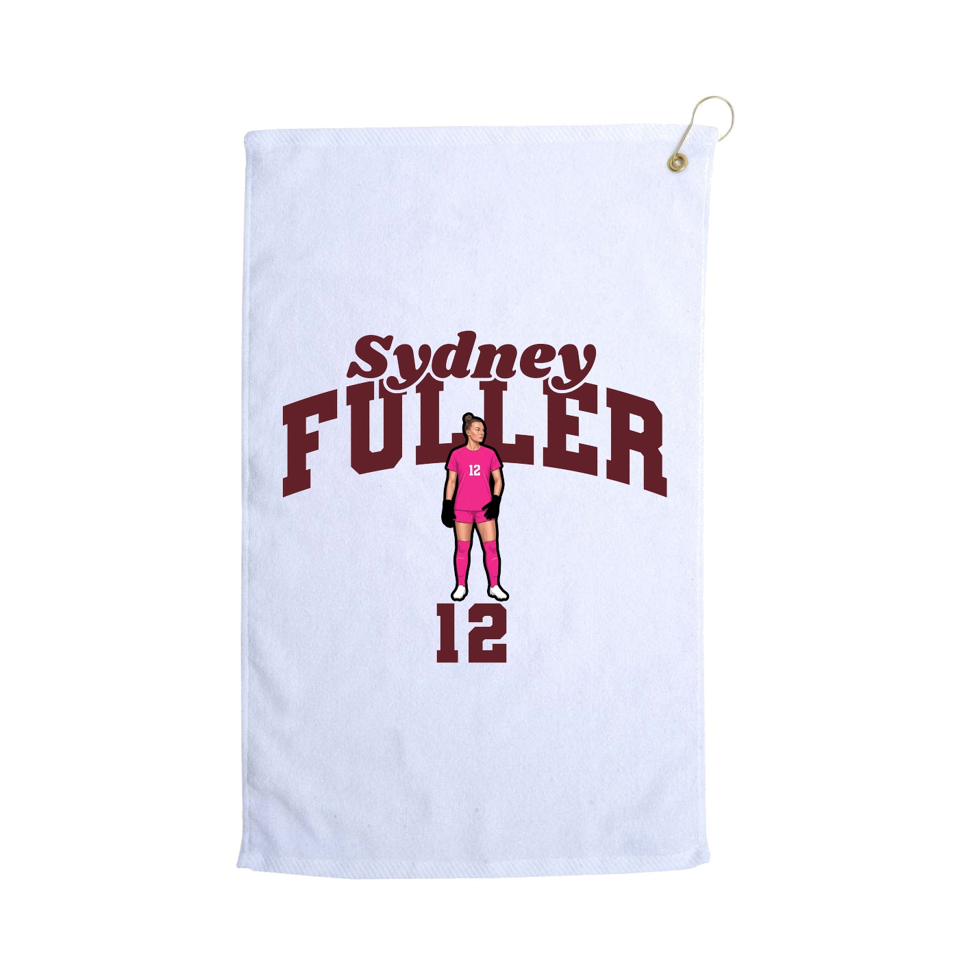 Golf Towel — Signature Arch in White