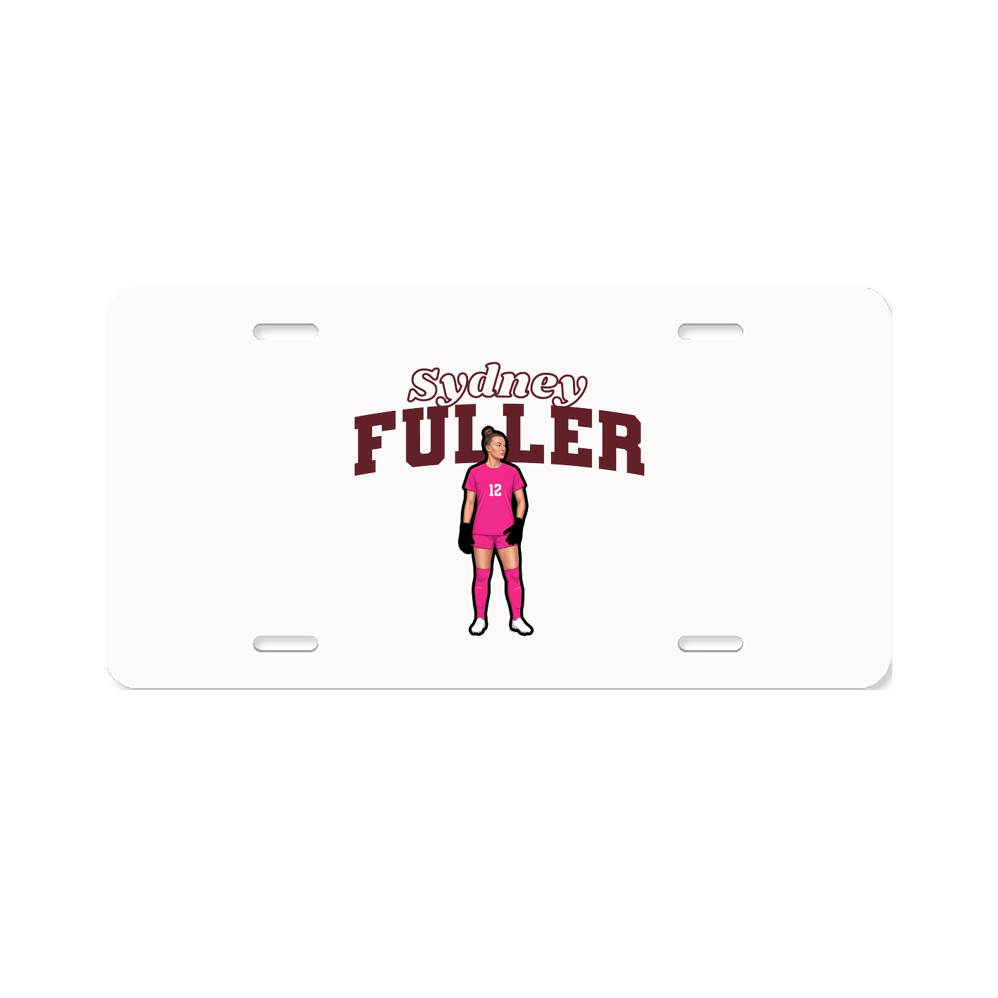 License Plate — Name Arch in Classic