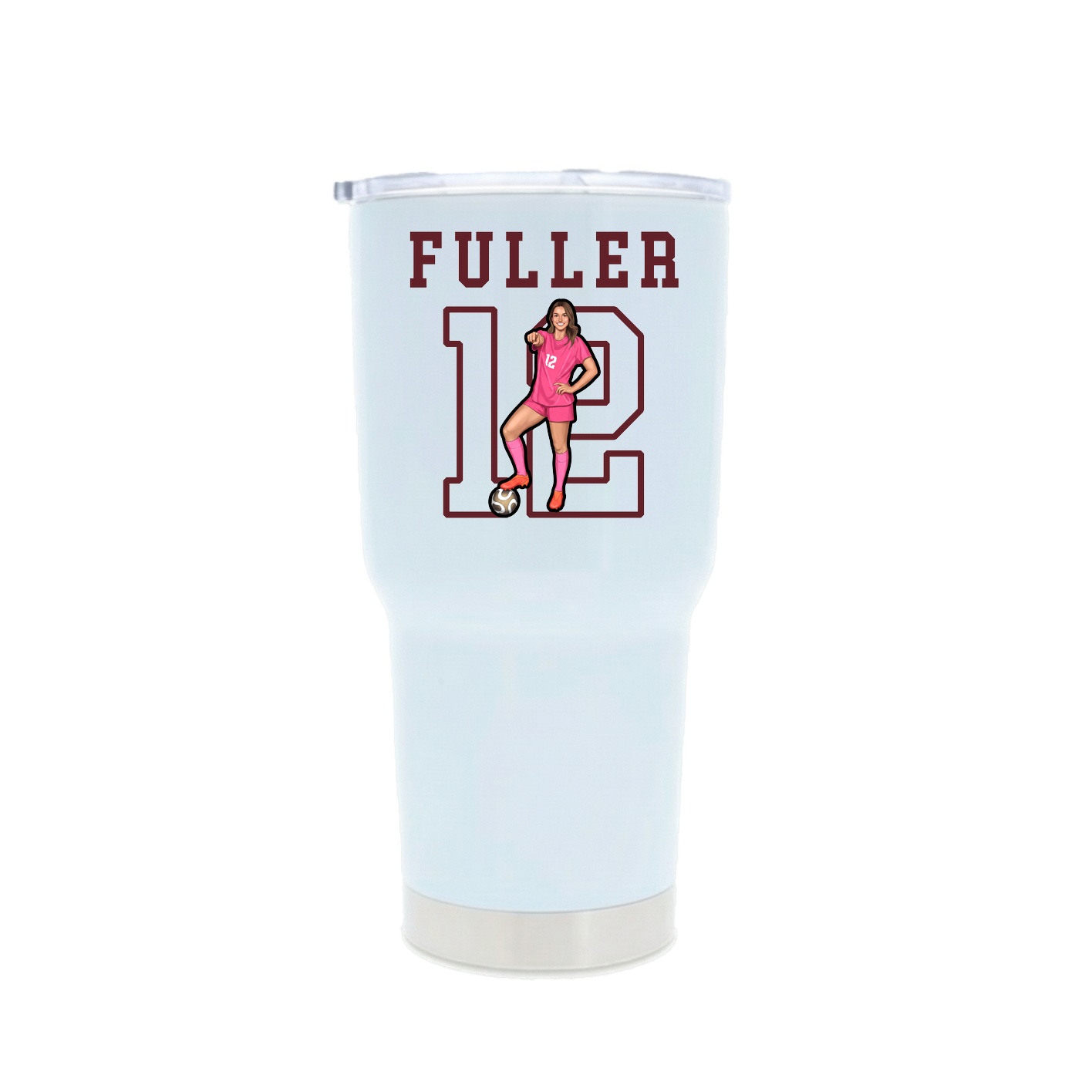 30oz Stainless Steel Tumbler — Shirsey in White
