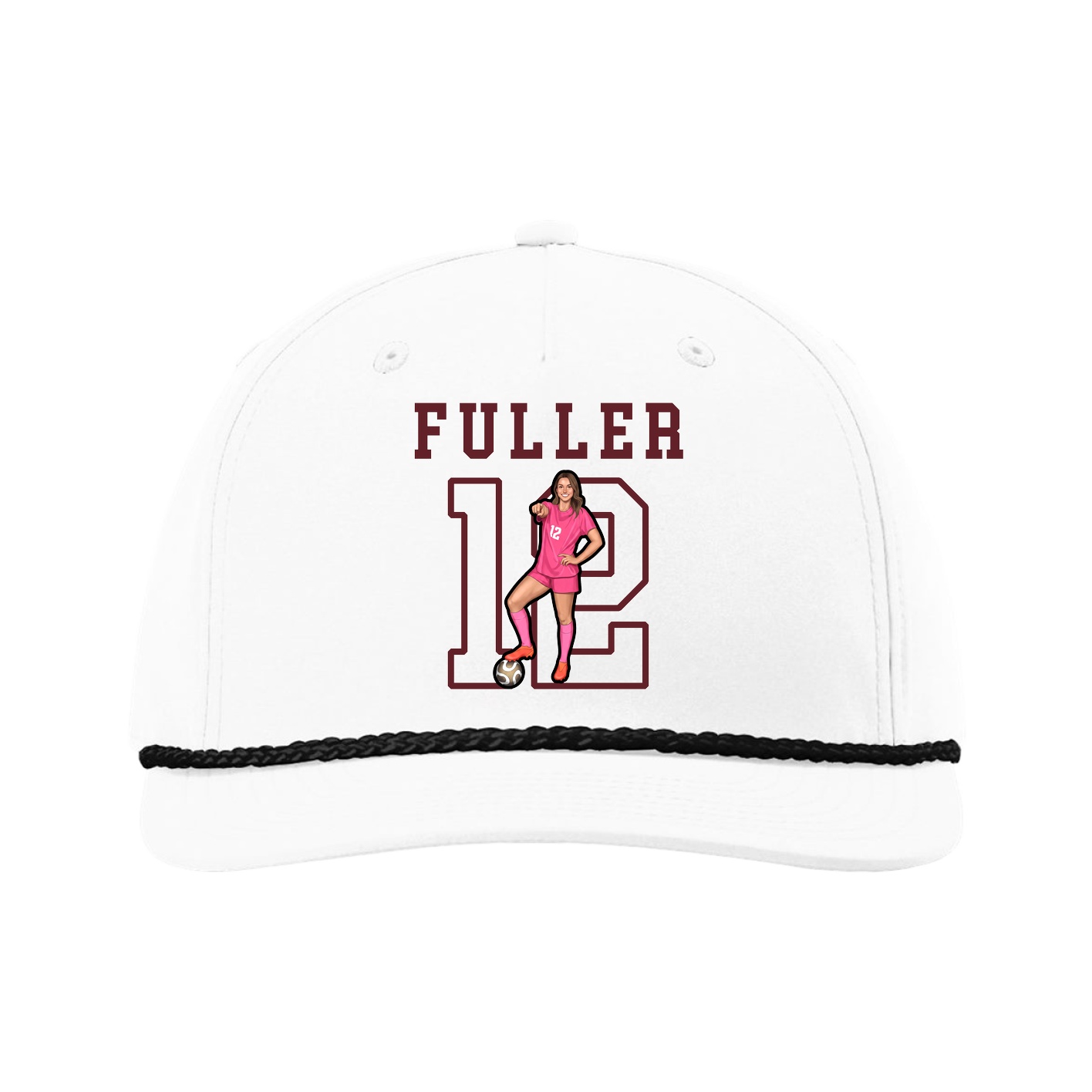 Five-Panel Classic Rope Cap — Shirsey in White