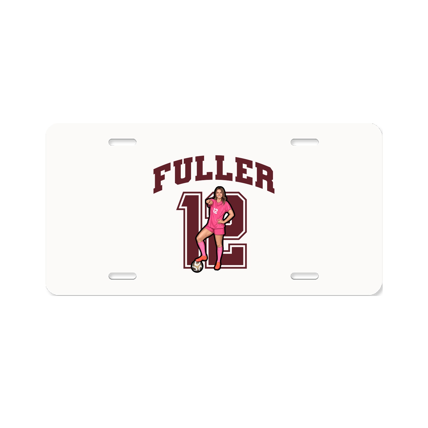 License Plate — Number in Classic