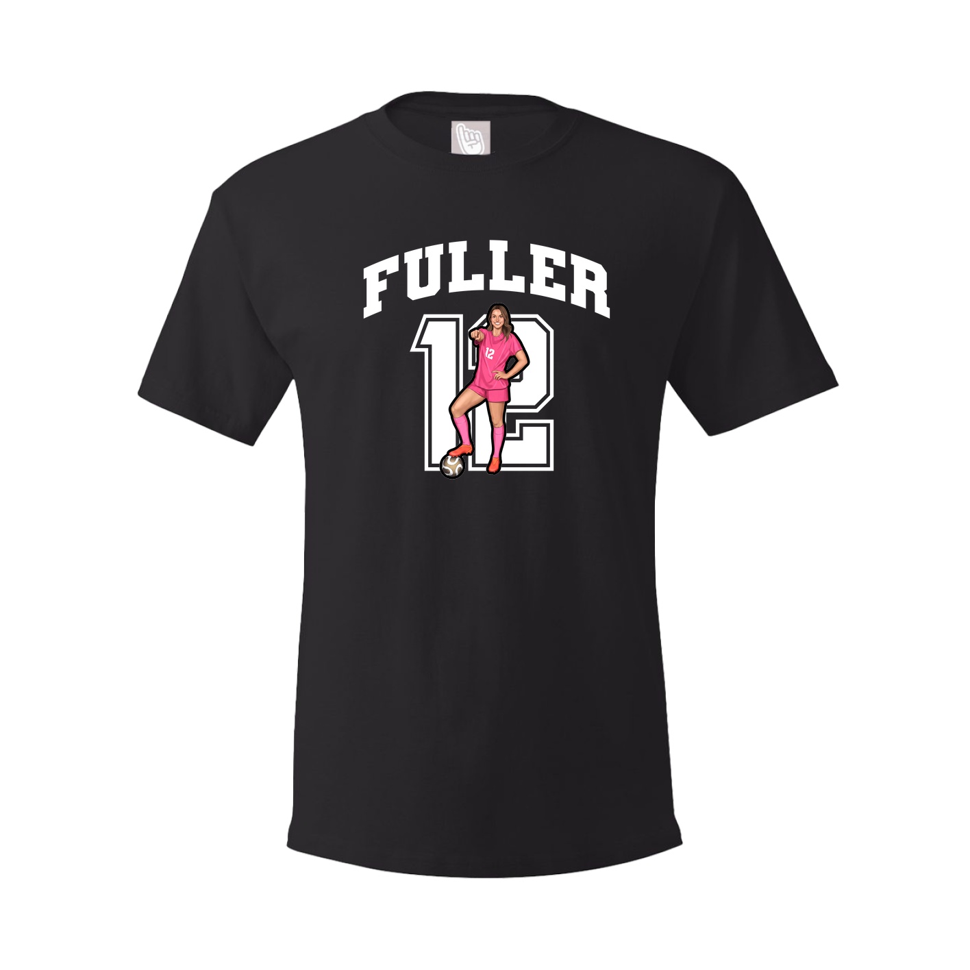 Youth Tee — Number in Black