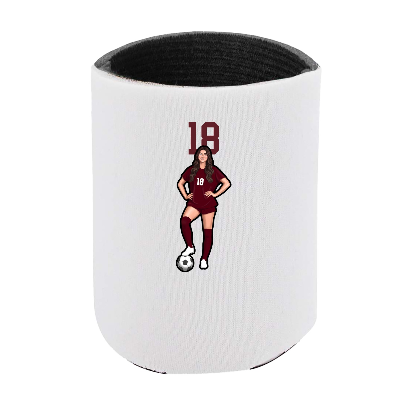 Can Holder — Number Top in White