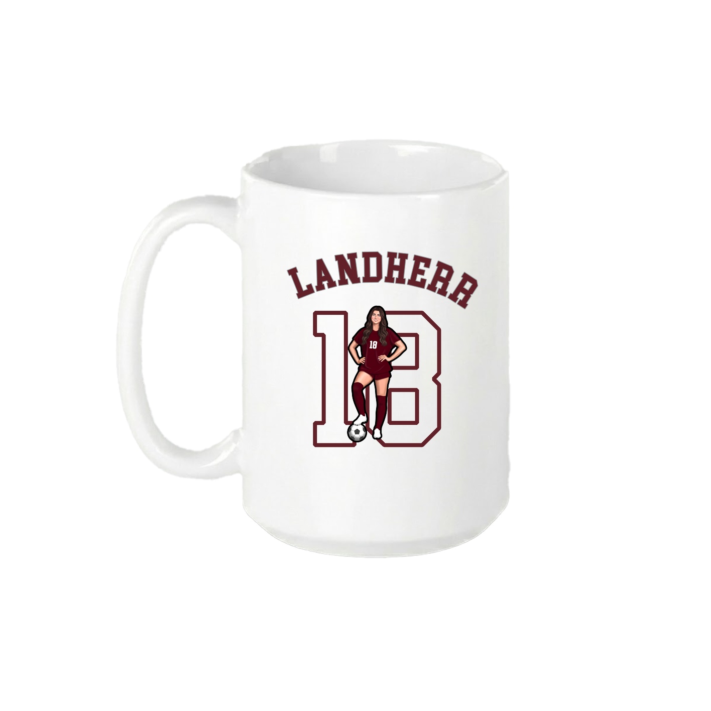 15oz Coffee Mug — Shirsey Arch in White