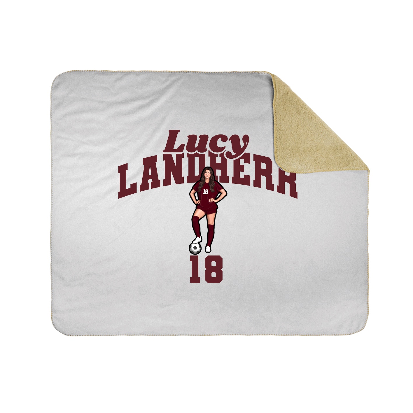 Throw Blanket — Signature Arch in White
