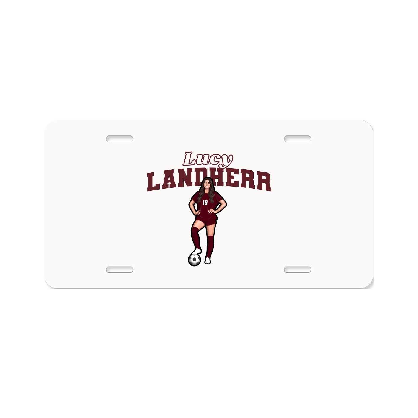License Plate — Name Arch in Classic