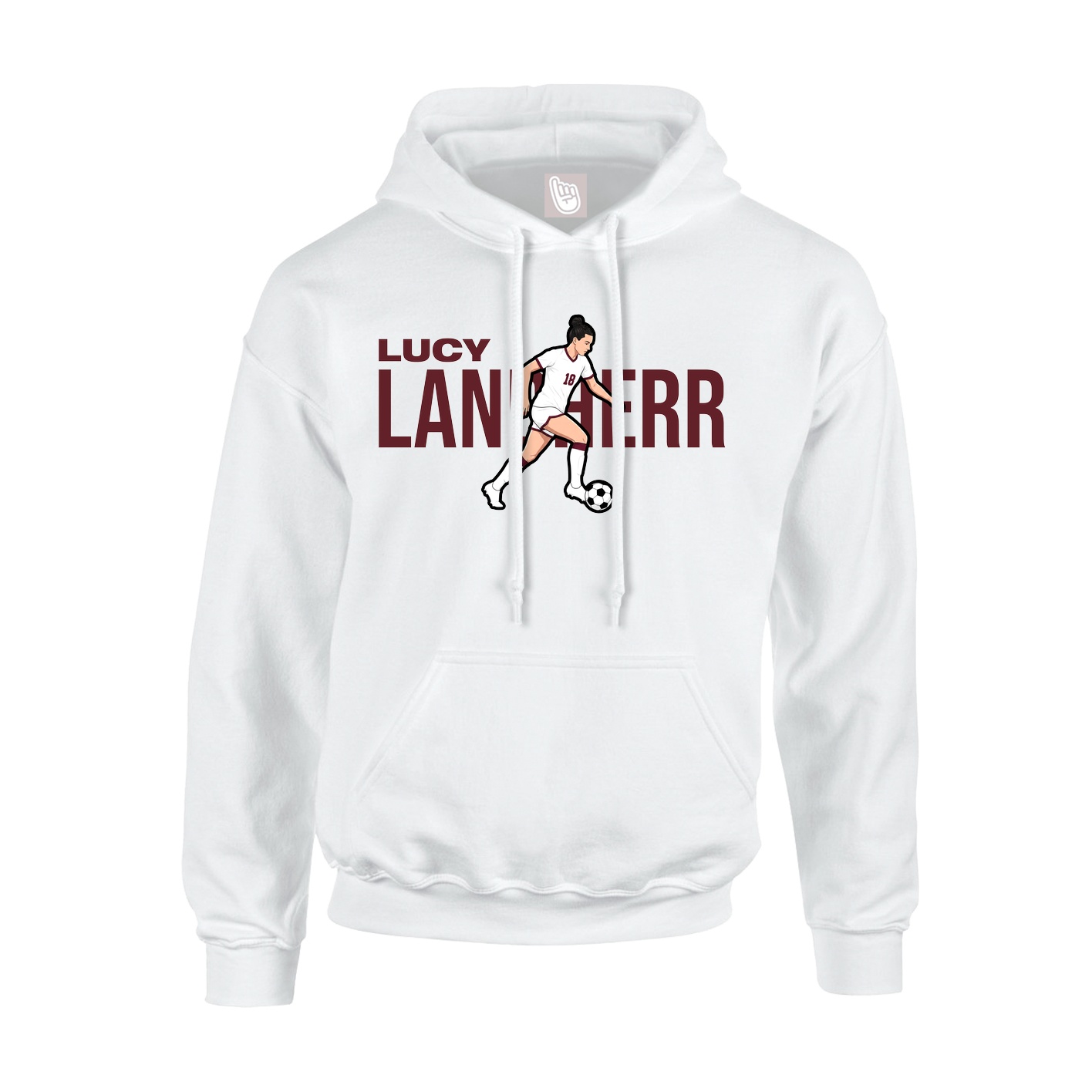 Hoodie — Player Name in White