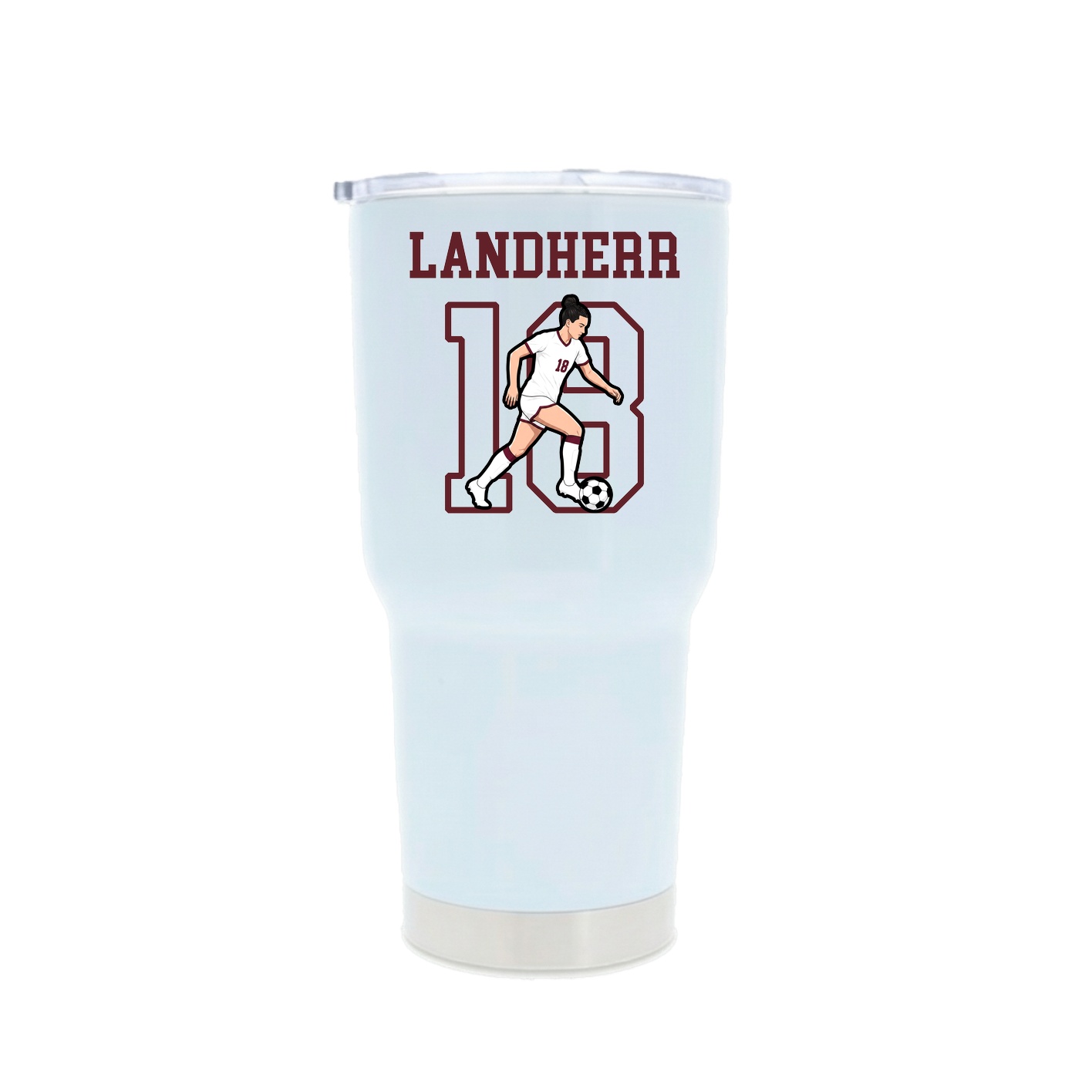 30oz Stainless Steel Tumbler — Shirsey in White