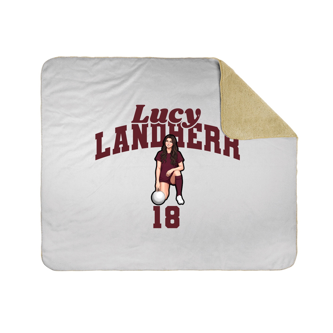Throw Blanket — Signature Arch in White