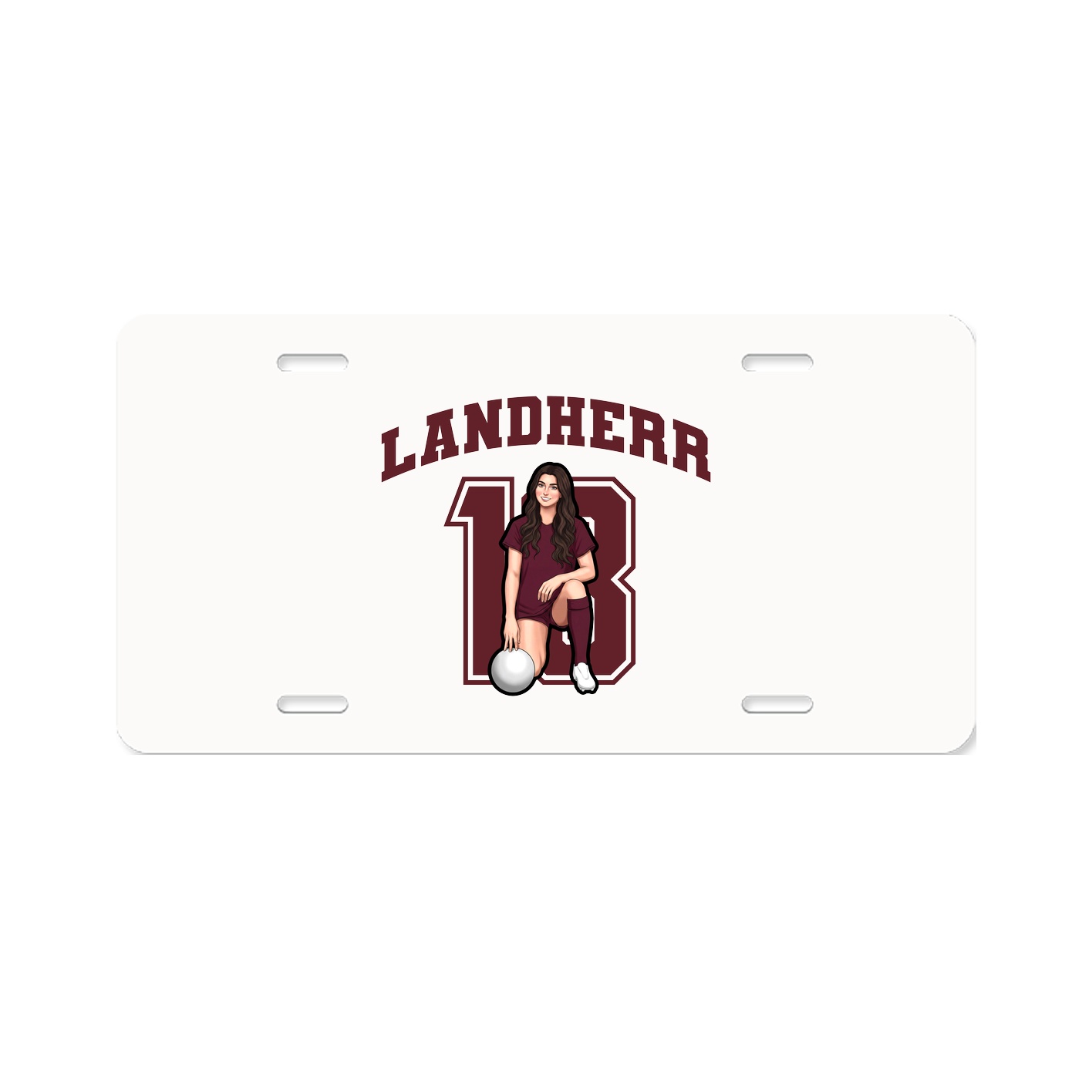 License Plate — Number in Classic