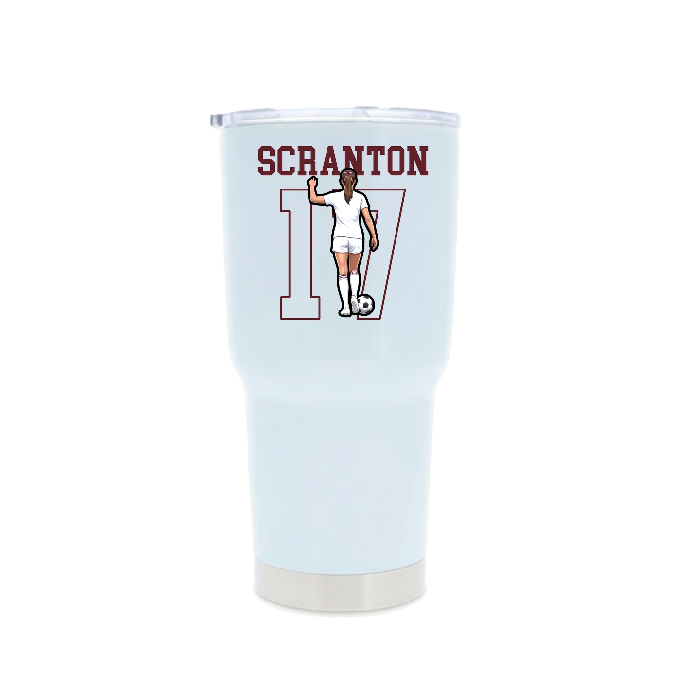 30oz Stainless Steel Tumbler — Shirsey in White
