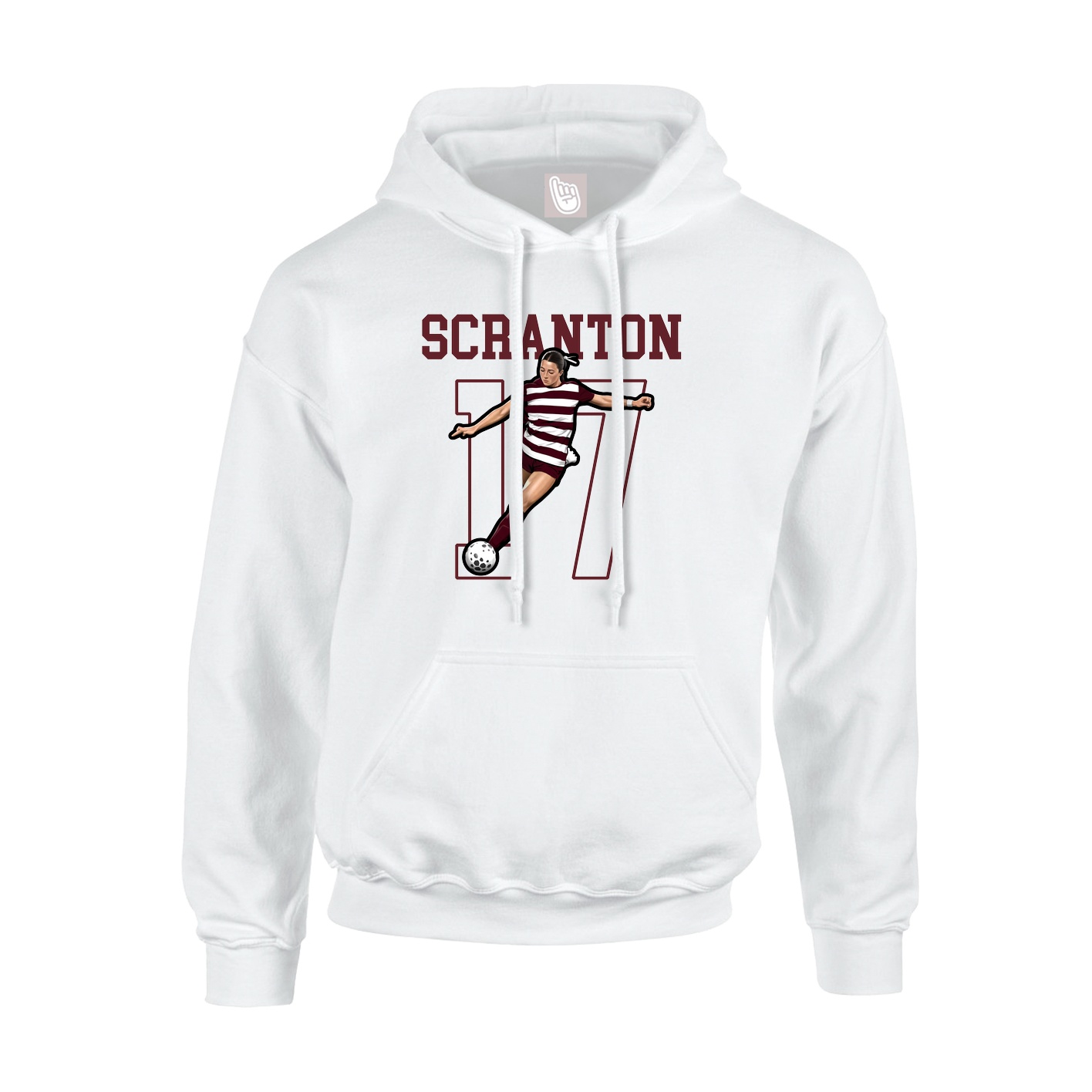 Hoodie — Shirsey in White