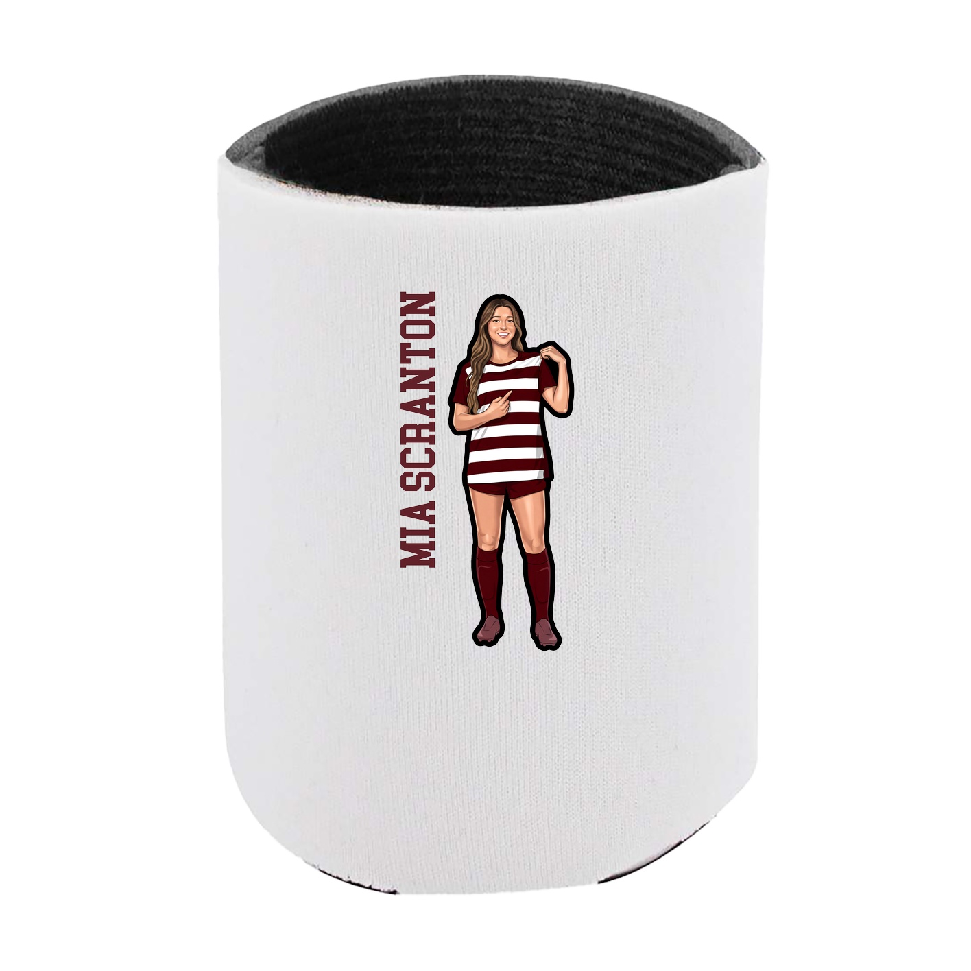 Can Holder — Name Vertical in White