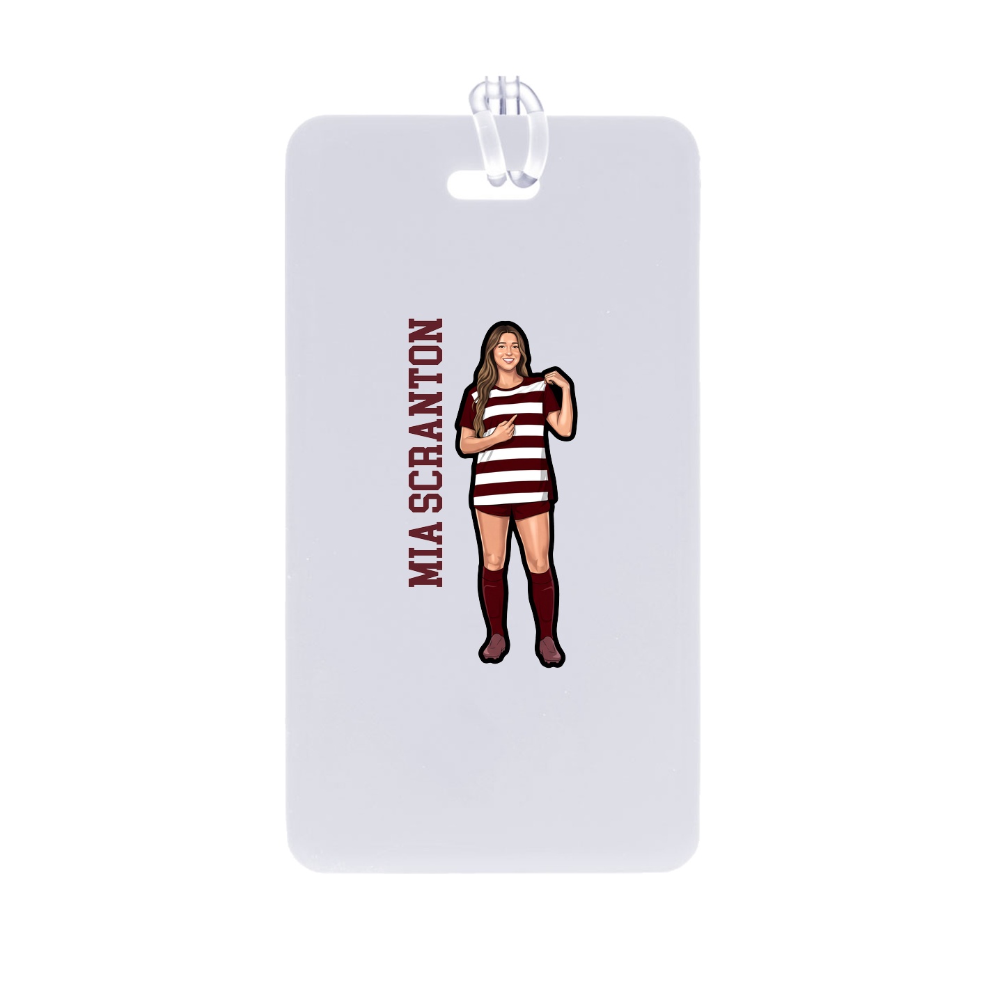Bag Tag — Name Vertical in Classic