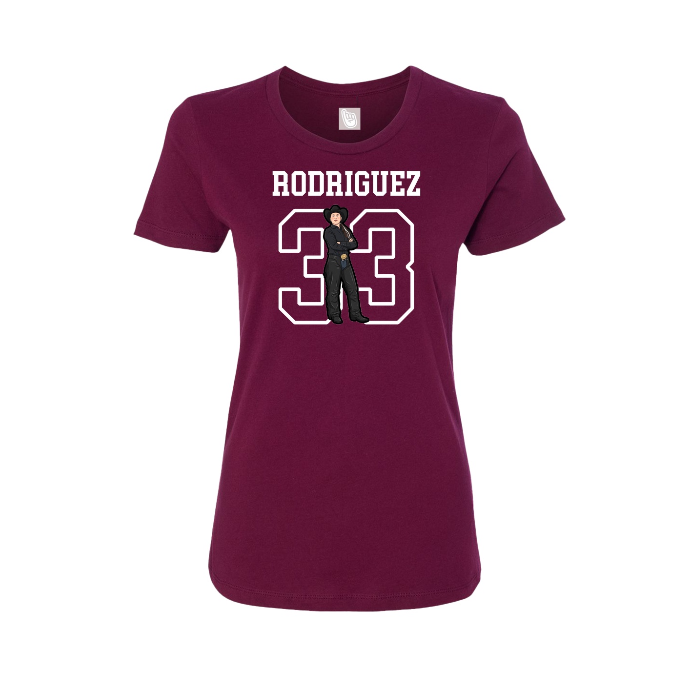 Fitted Women's Tee — Shirsey in Maroon