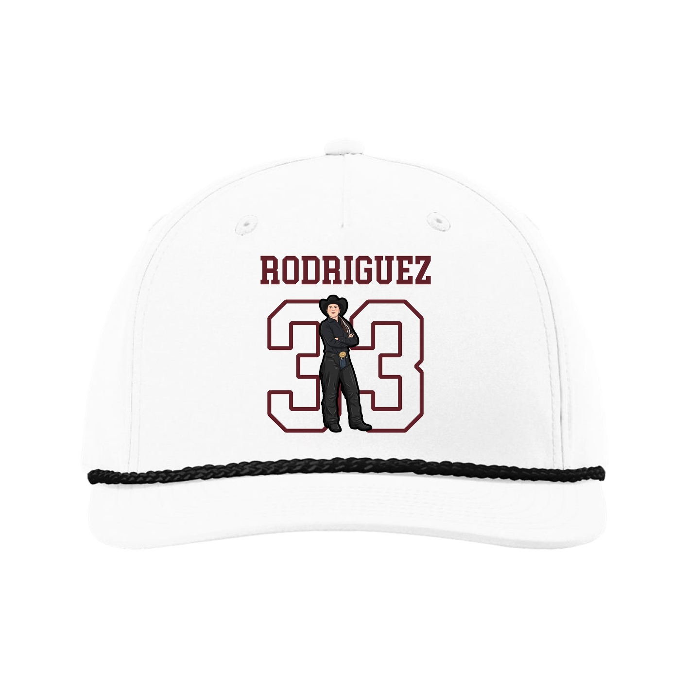 Five-Panel Classic Rope Cap — Shirsey in White